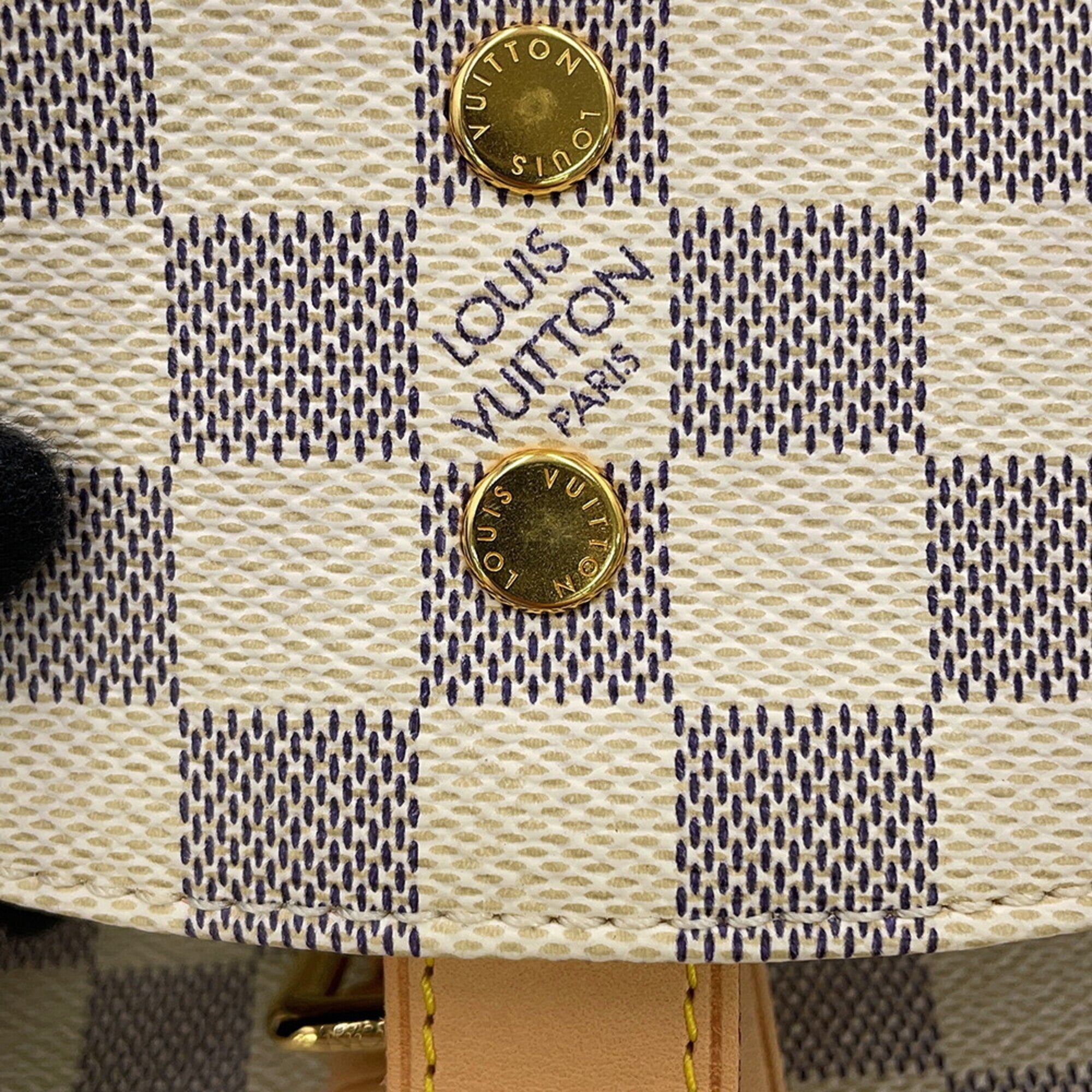 Louis Vuitton Beige Damier Azur Handbag (Pre-Owned)