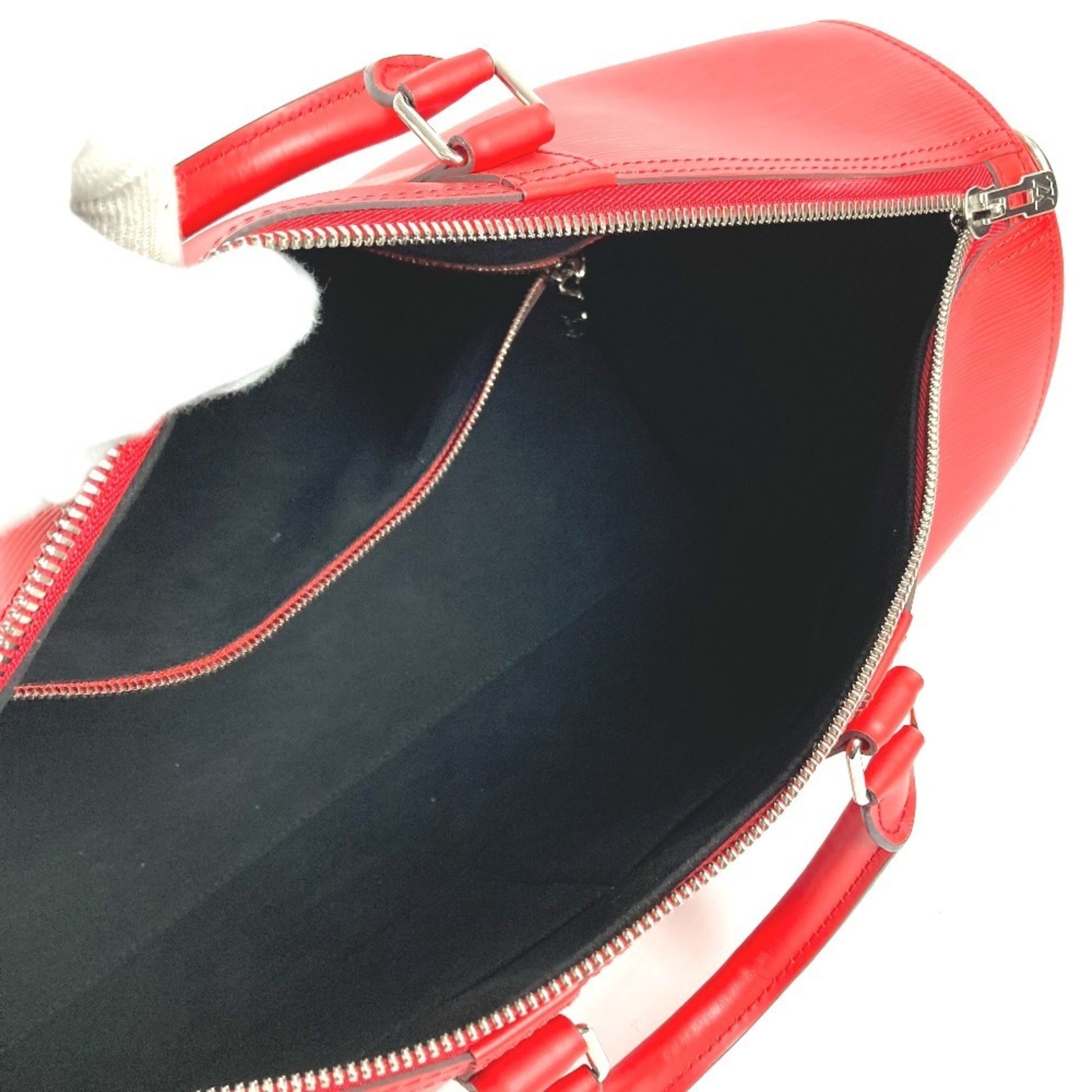 Louis Vuitton Red Color White Epi Leather Boston Bag (Pre-Owned)