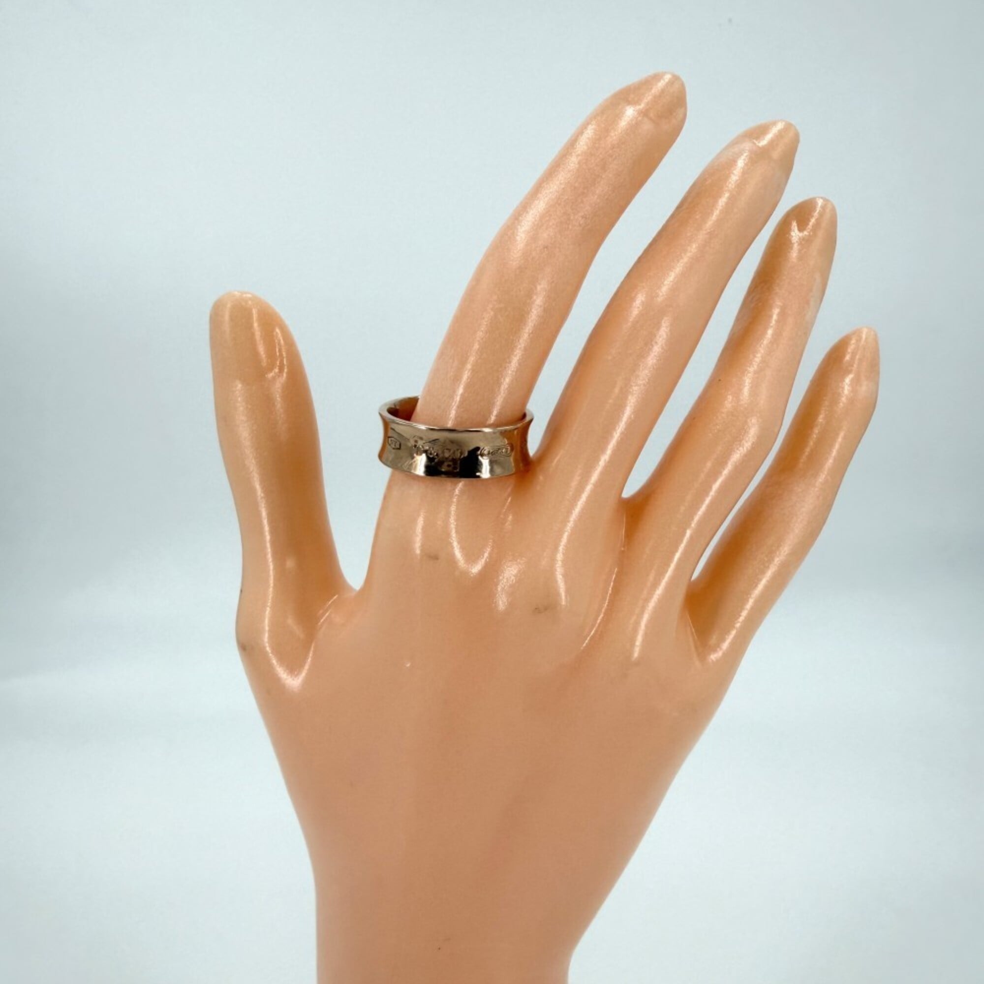 Tiffany Pink Gold Metal Band Ring (Pre-Owned)