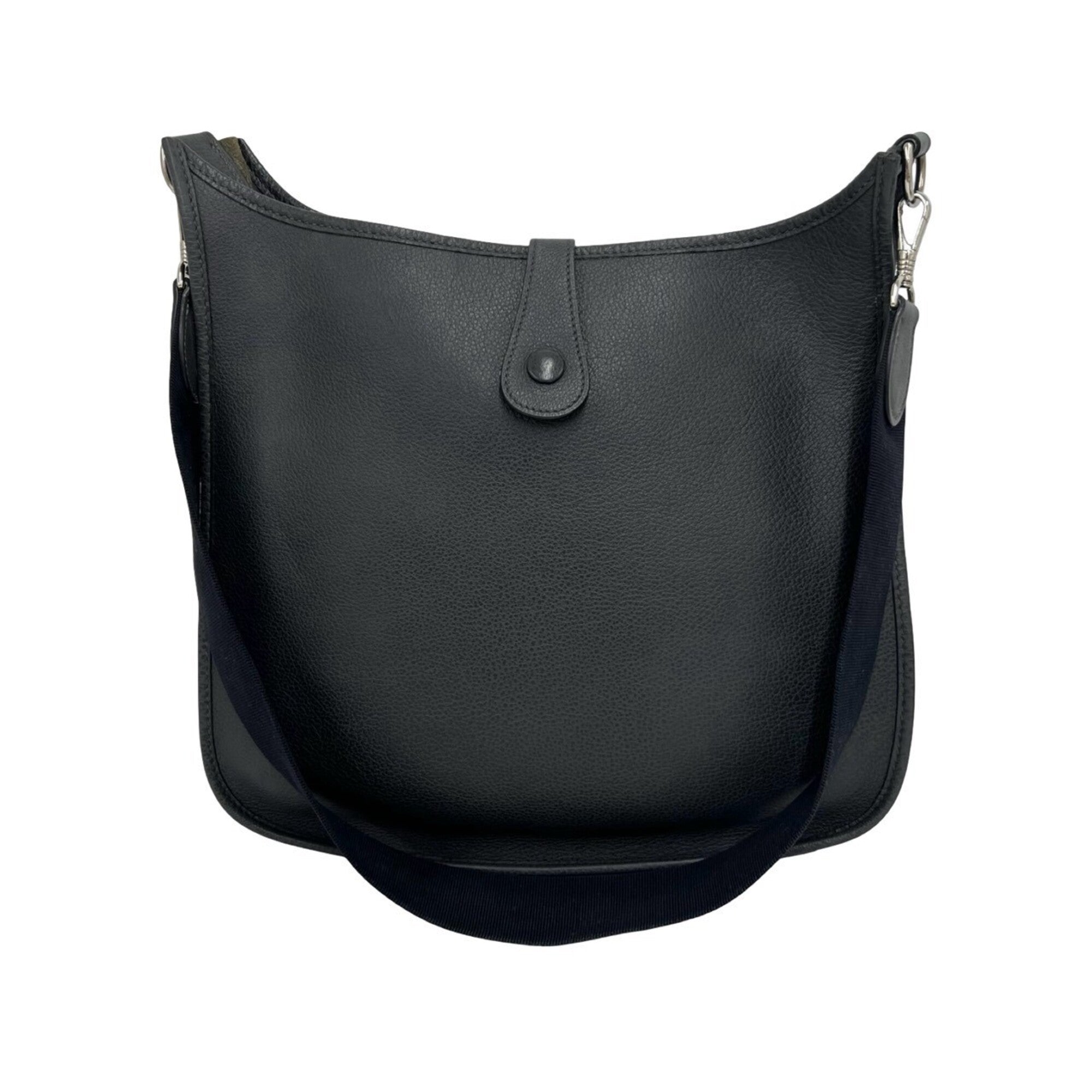 Hermes Gray Fjord Leather Shoulder Bag (Pre-Owned)