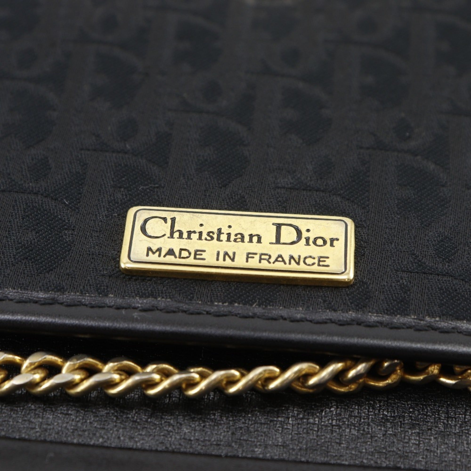 Christian Dior Black Canvas Shoulder Bag (Pre-Owned)