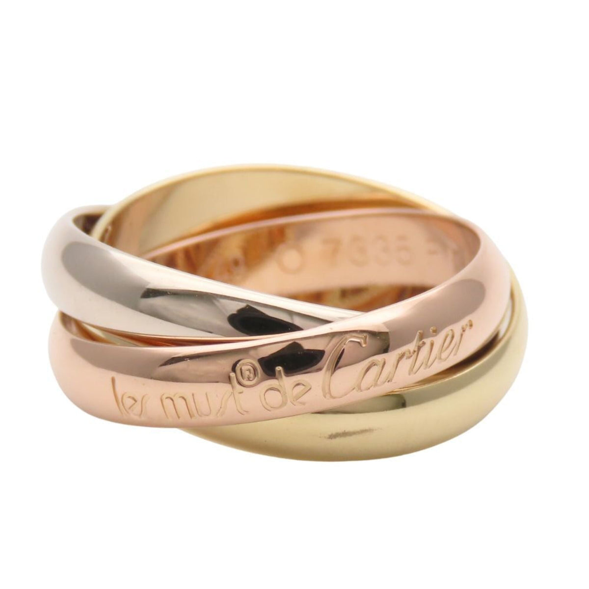 Cartier Gold Silver Pink Gold Yellow Gold (18K) Pink Gold (18K) White Gold (18K) Band Ring (Pre-Owned)