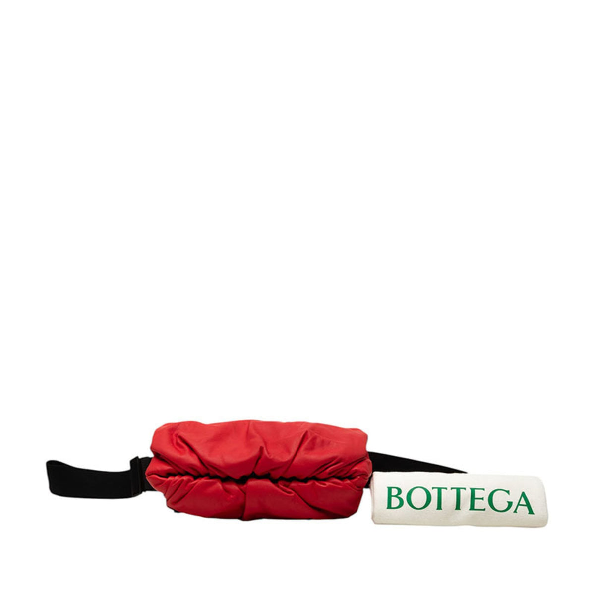 Bottega Veneta Red Color Leather Pouch Shoulder Bag Sling Bag (Pre-Owned)