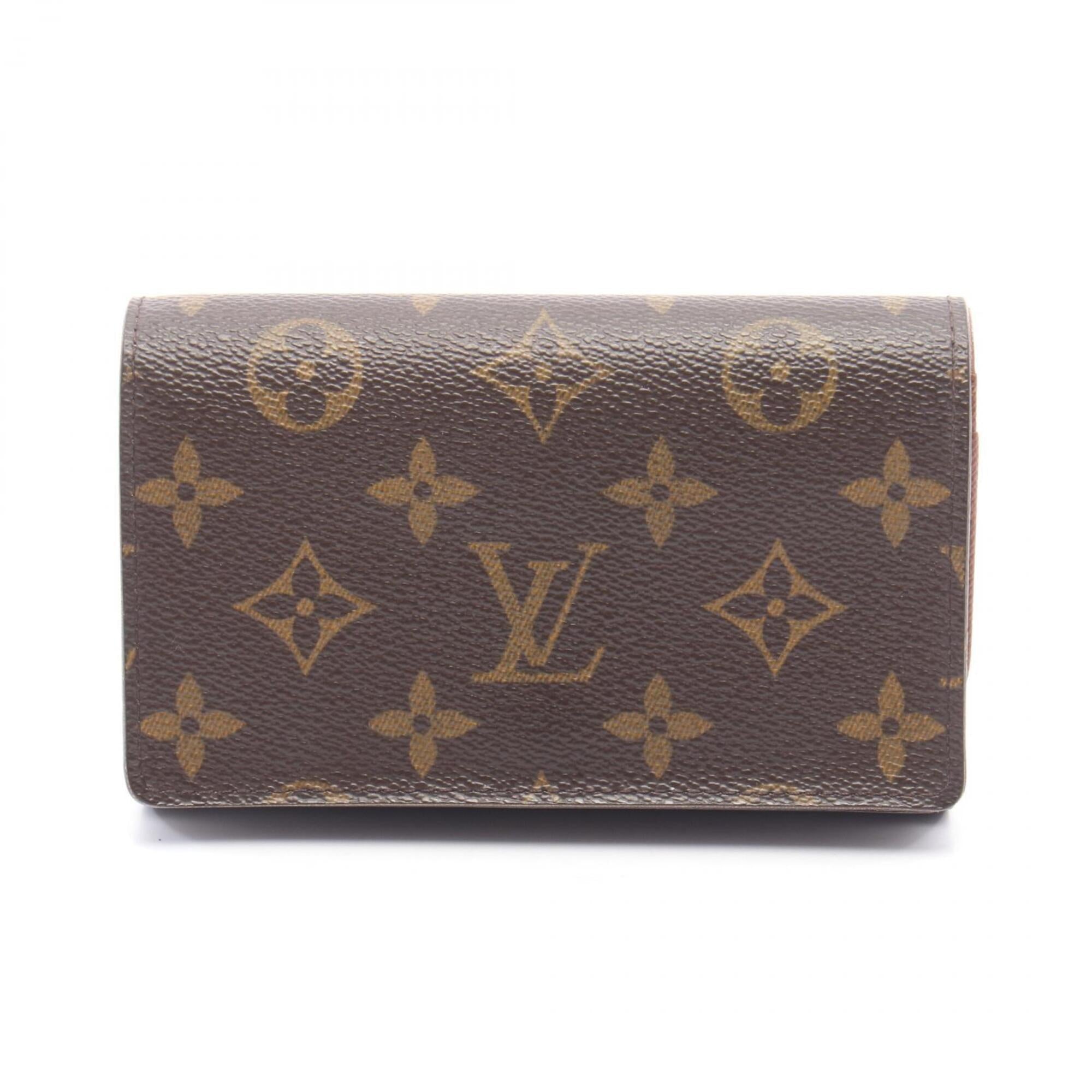 Louis Vuitton Brown Monogram Leather Pvc Wallet (Bi-Fold) (Pre-Owned)