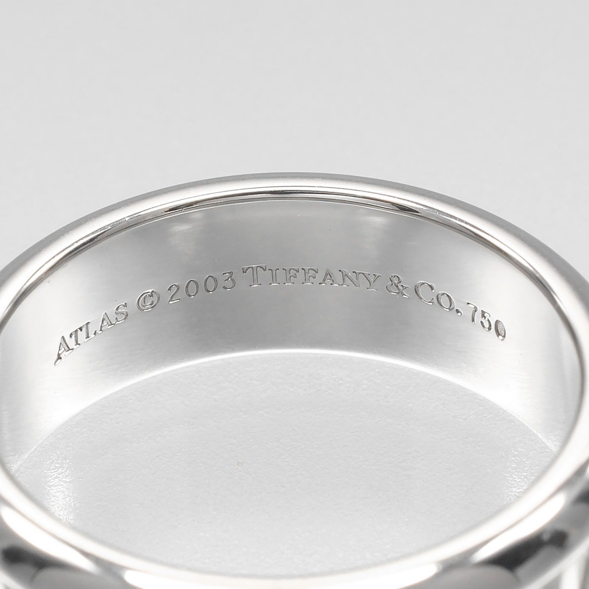 Tiffany White Gold (18K) Band Ring (Pre-Owned)