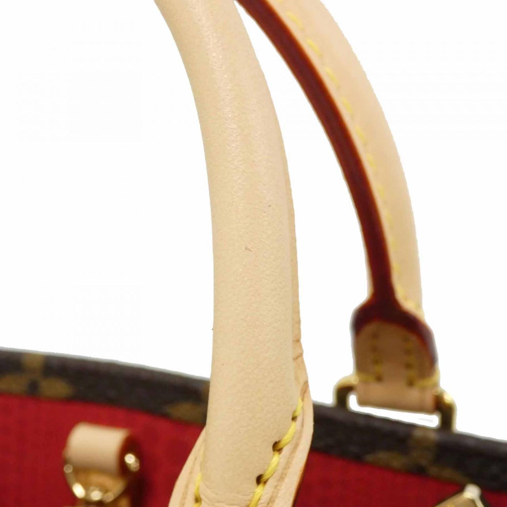 Louis Vuitton Marron Coated Canvas Handbag (Pre-Owned)