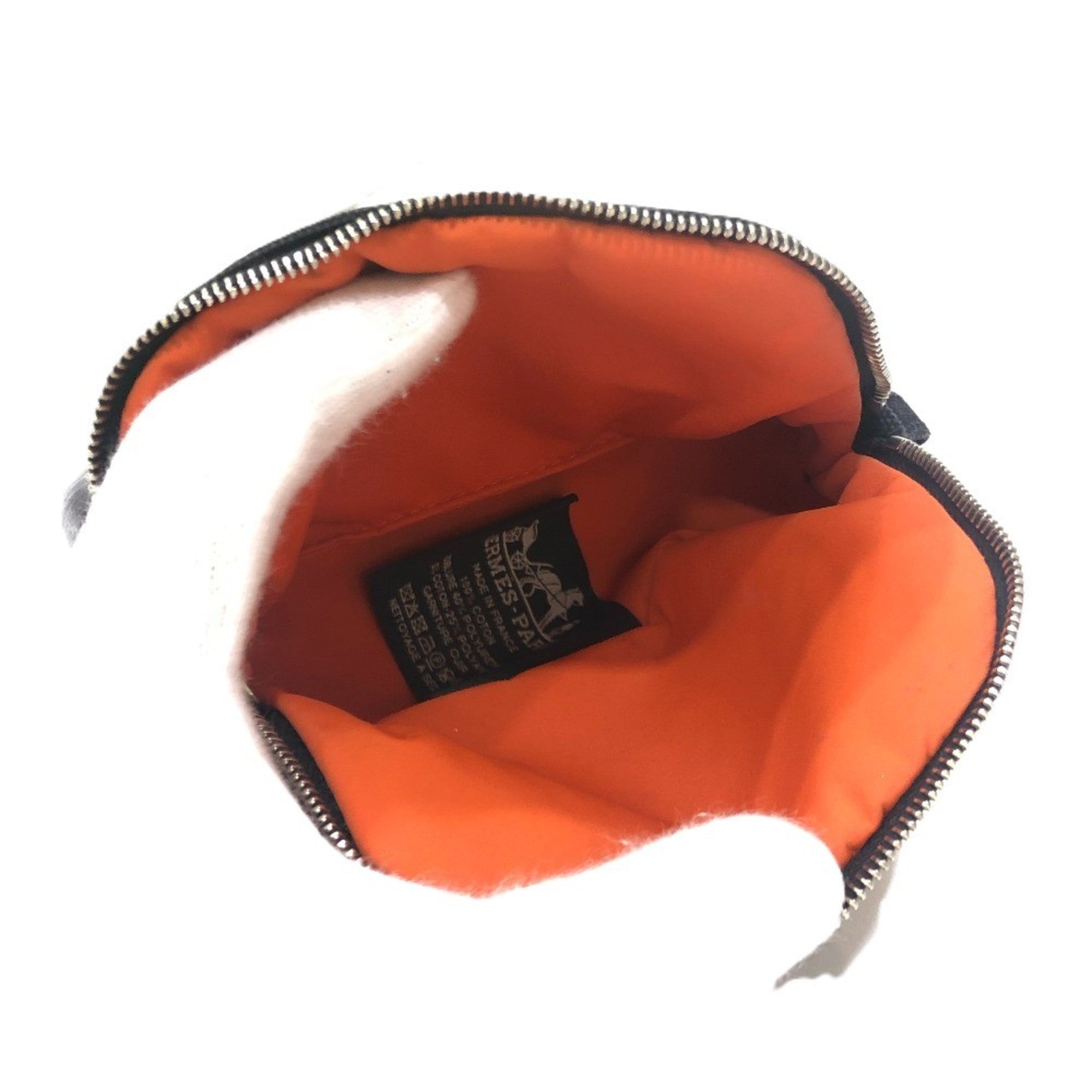 Hermes Bolide Black Canvas Pouch (Pre-Owned)