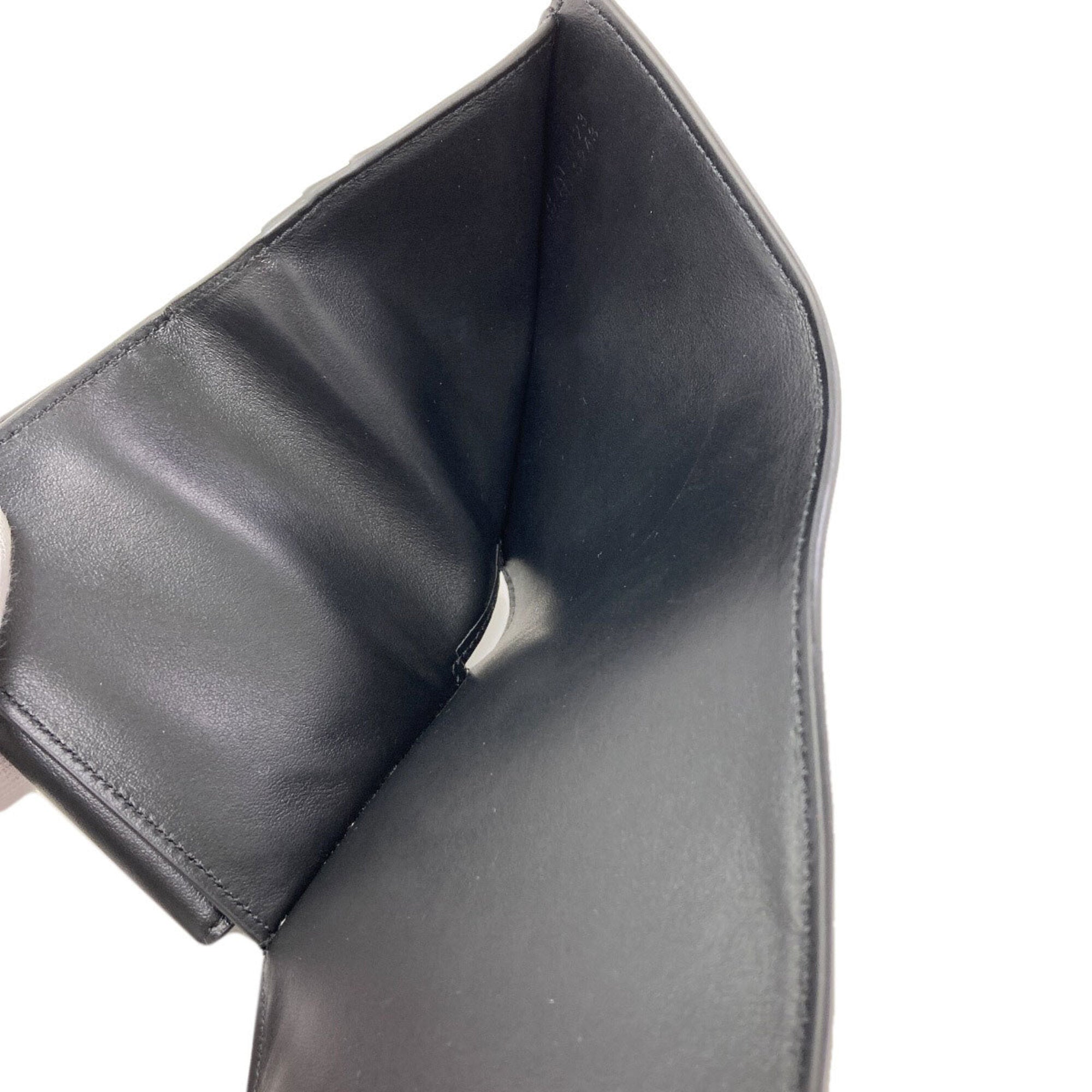 Celine Black Leather Wallet (Tri-Fold) (Pre-Owned)