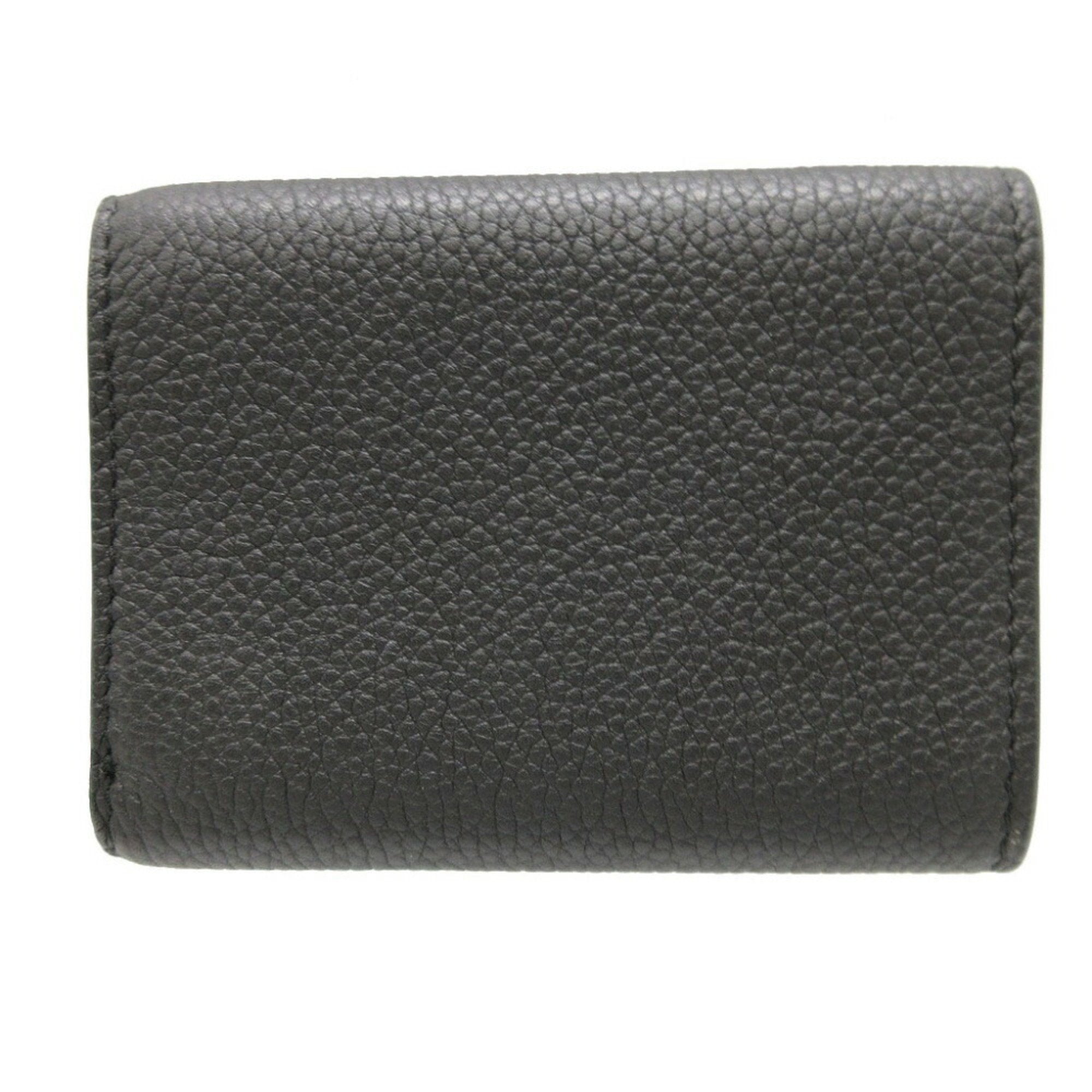 Fendi Black Leather Wallet (Tri-Fold) (Pre-Owned)