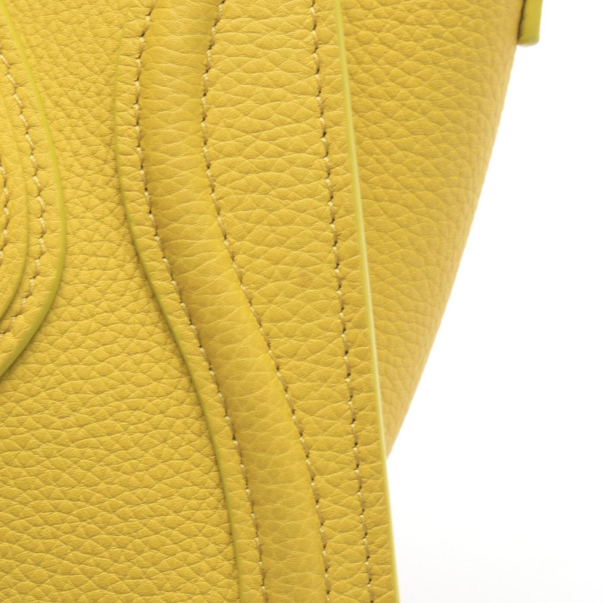 Celine Yellow Leather Handbag (Pre-Owned)