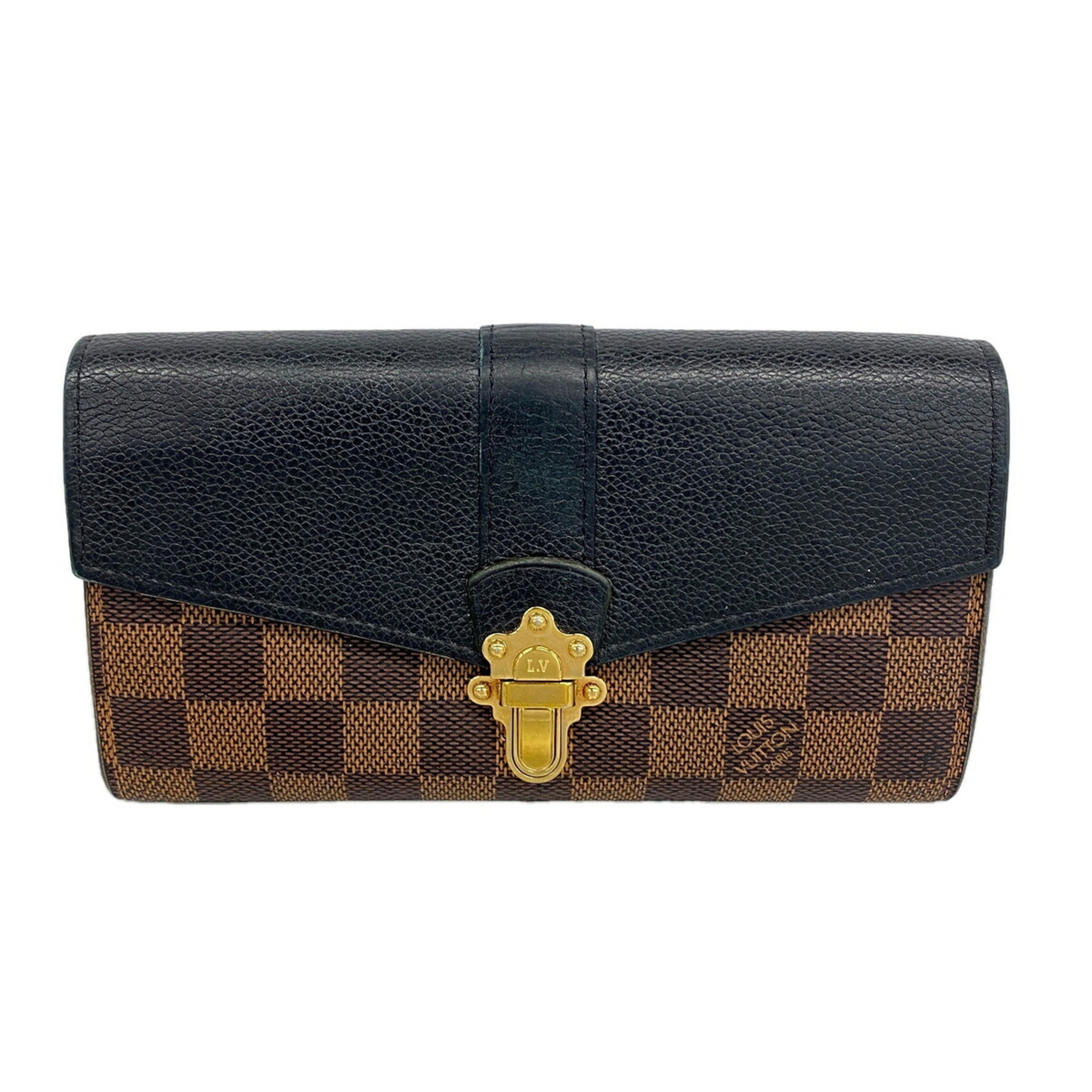 Louis Vuitton Ebene Noir Long Wallet (Bi-Fold) (Pre-Owned)