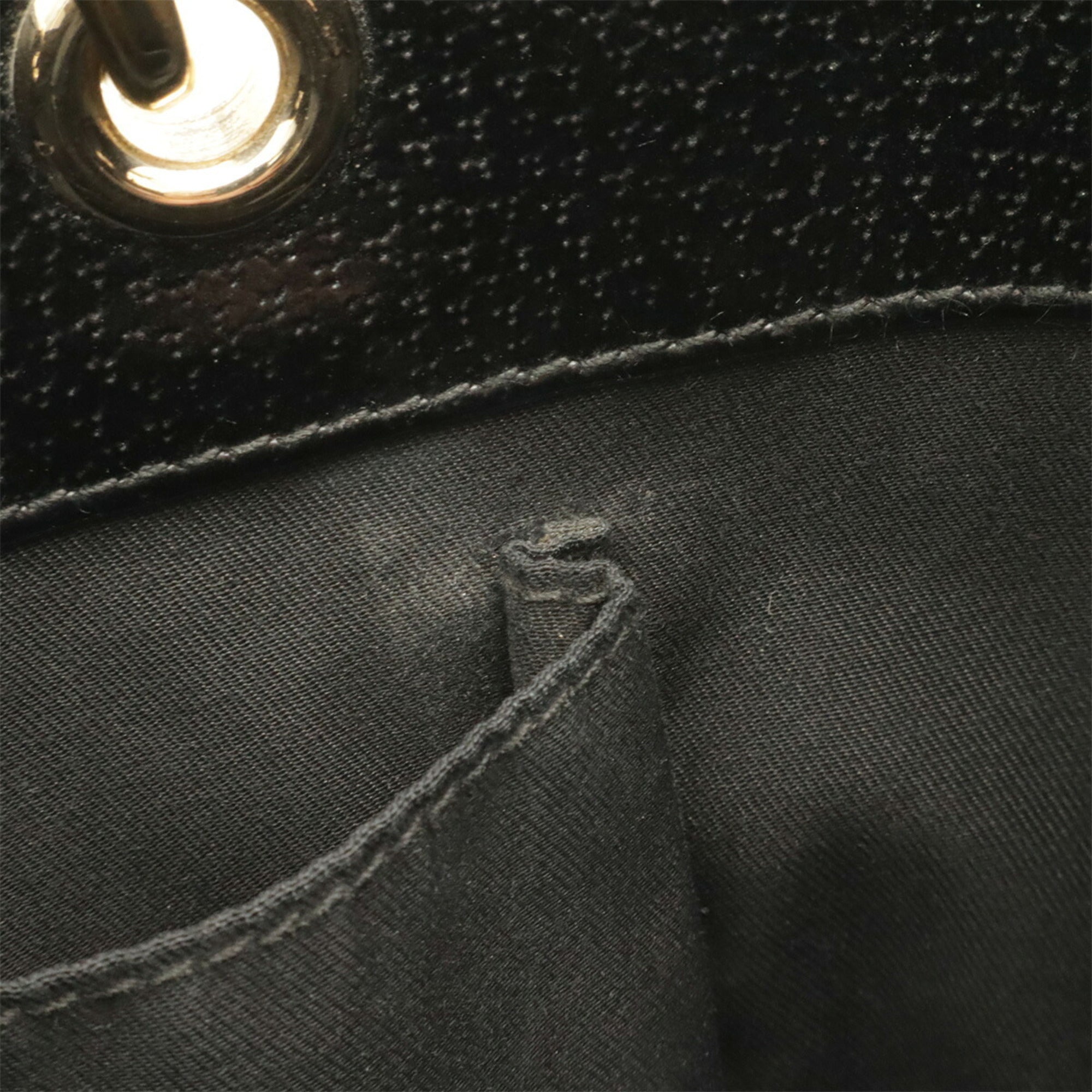 Gucci Black Gg Canvas Handbag Shoulder Bag Tote Bag (Pre-Owned)