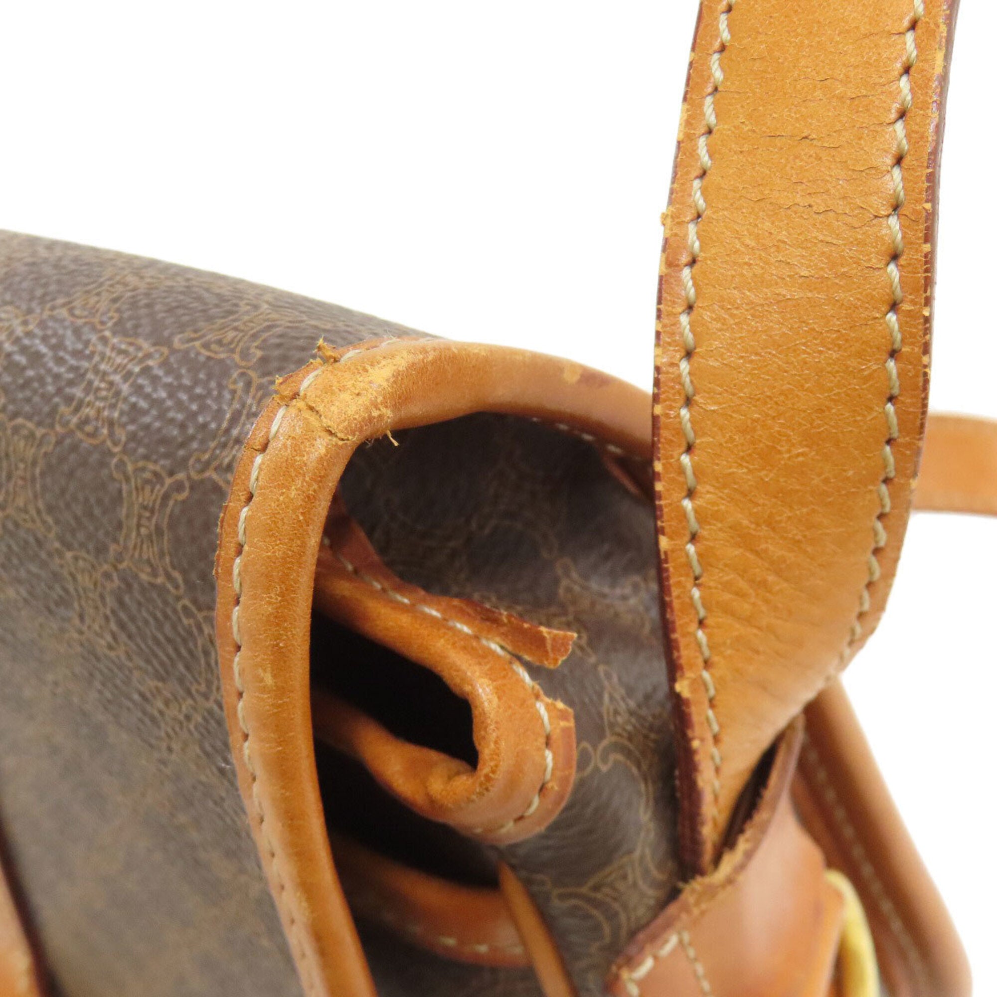 Celine Brown Leather Shoulder Bag (Pre-Owned)