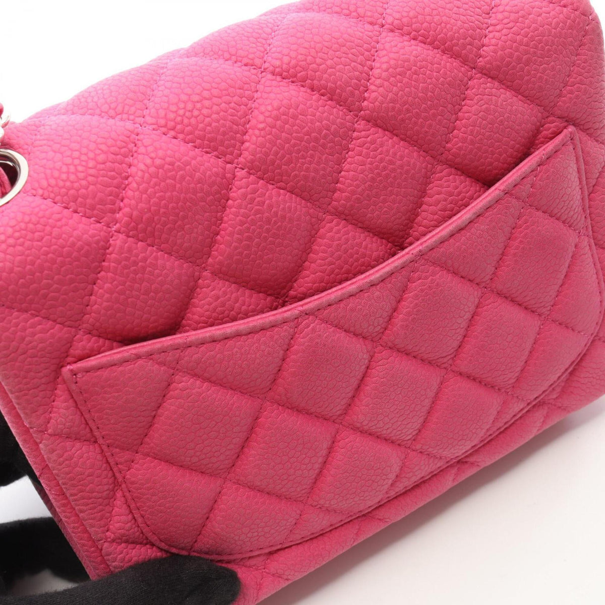 Chanel Pink Grained Calfskin Handbag Shoulder Bag (Pre-Owned)
