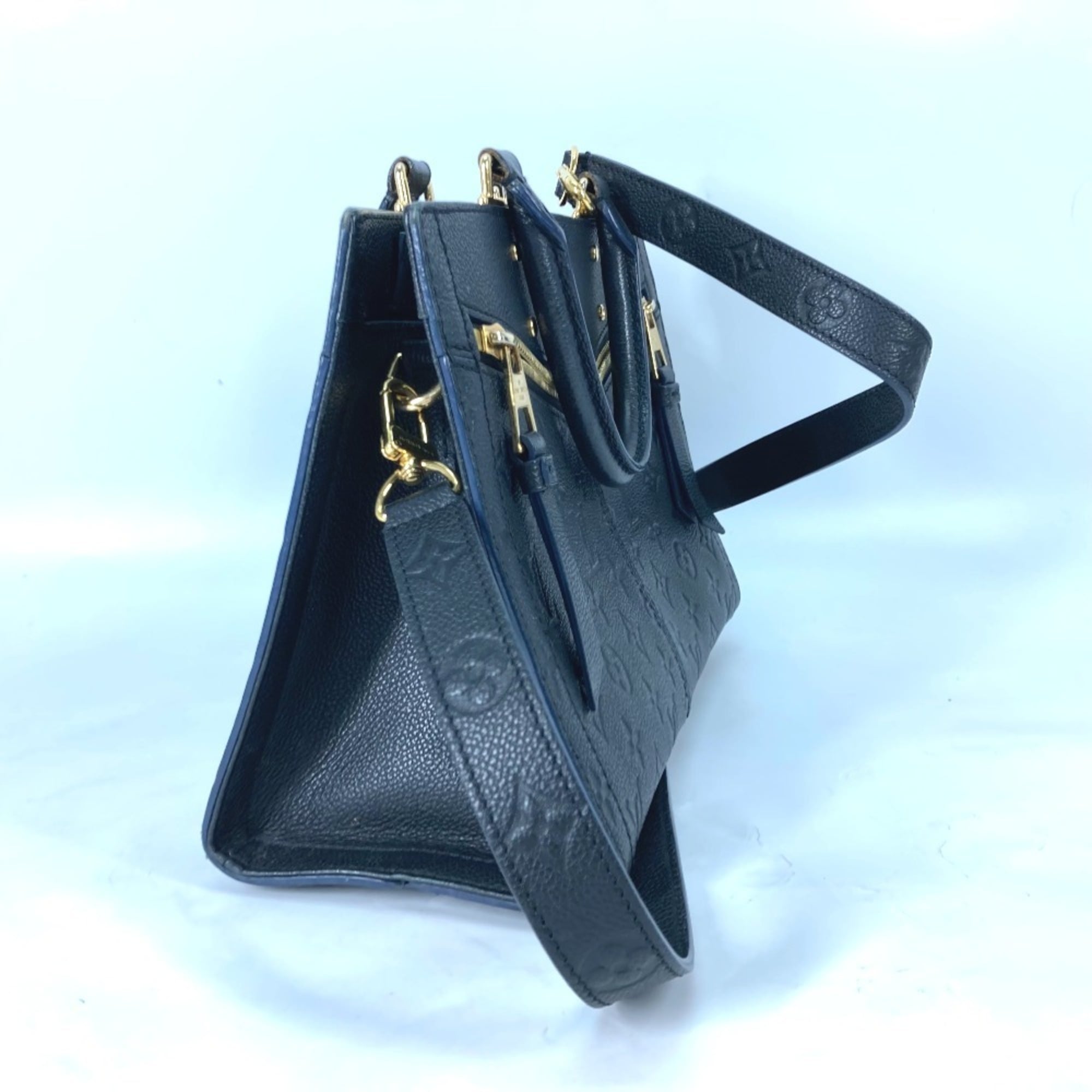 Louis Vuitton Navy Monogram Empreinte Leather Handbag Shoulder Bag (Pre-Owned)