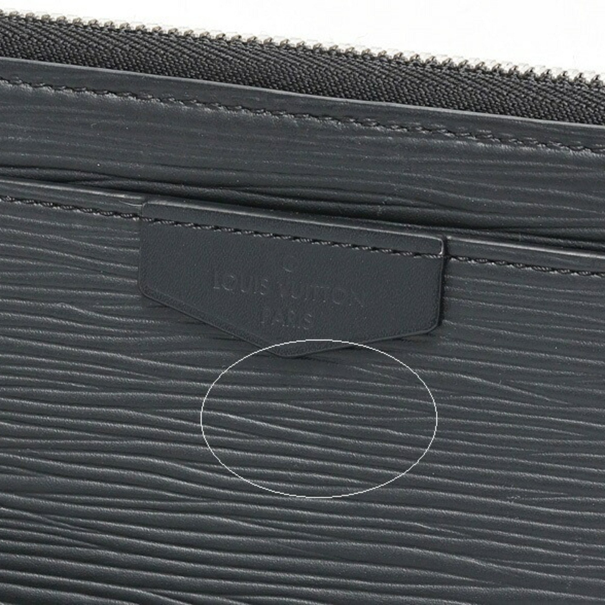 Louis Vuitton Black Noir Epi Leather Coin Purse/Coin Case (Pre-Owned)