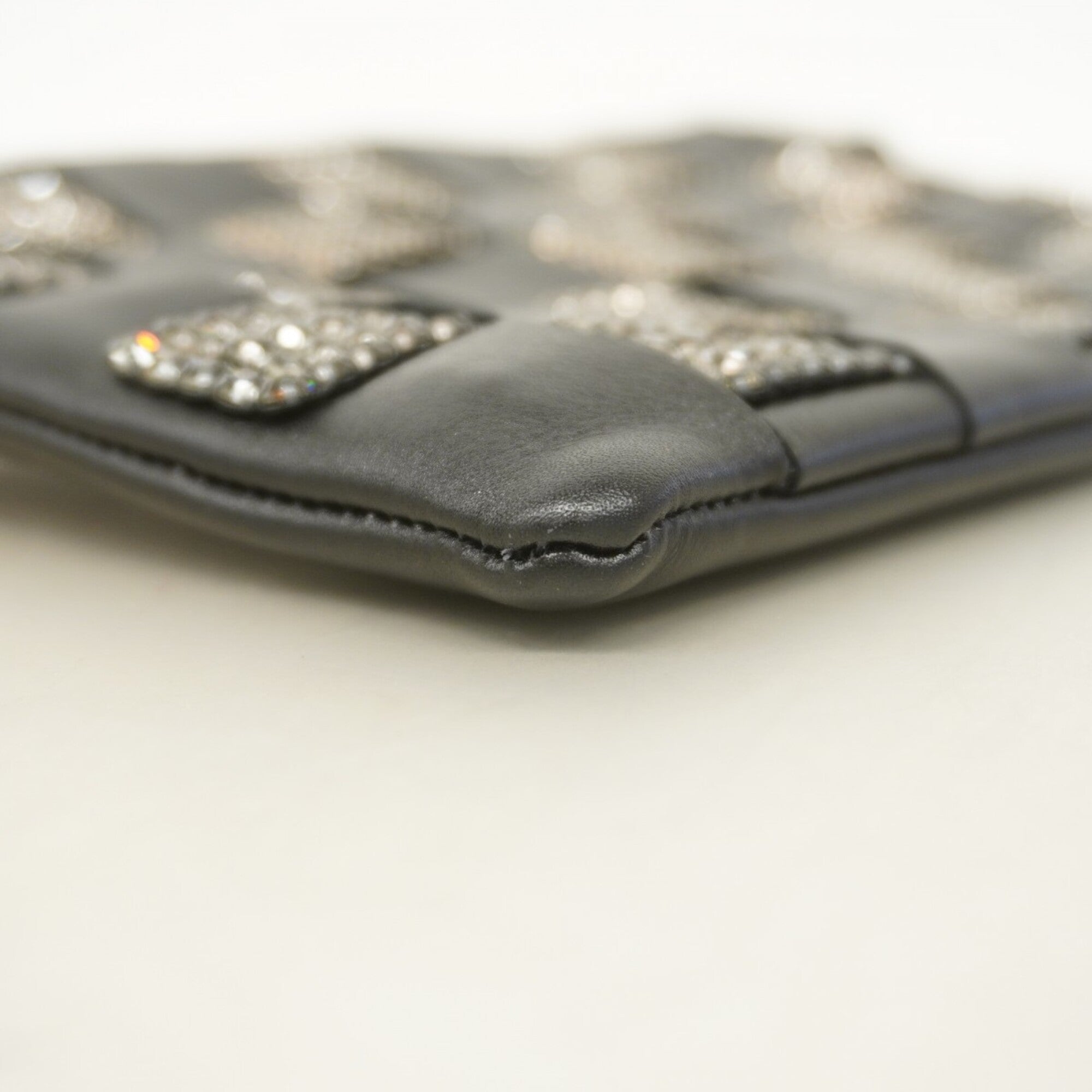Chanel Black Leather Pouch (Pre-Owned)