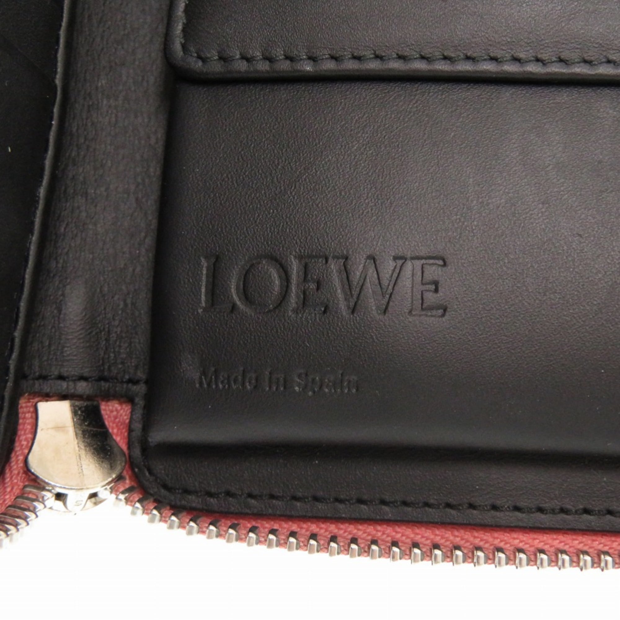 Loewe Black Pink Leather Wallet (Bi-Fold) (Pre-Owned)