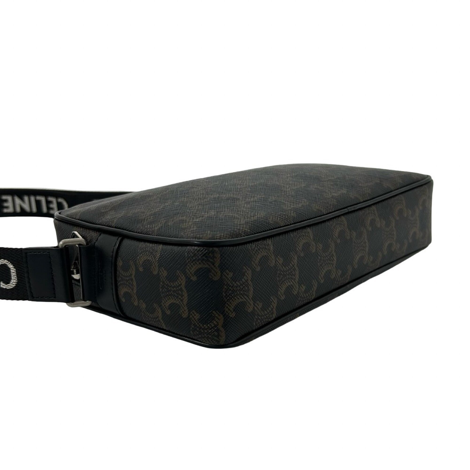 Celine Black Leather Pvc Shoulder Bag (Pre-Owned)