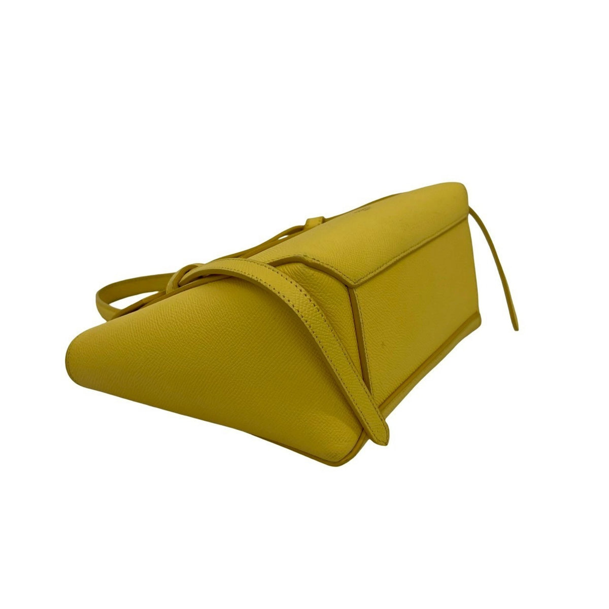 Celine Yellow Leather Handbag Shoulder Bag Tote Bag (Pre-Owned)