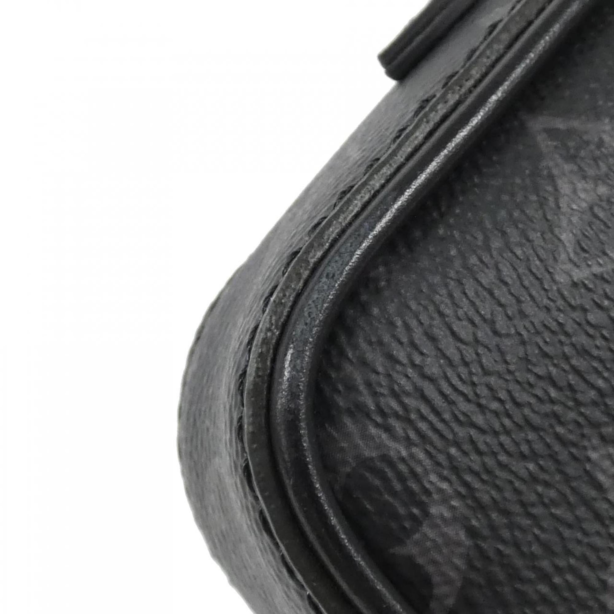 Louis Vuitton Black Coated Canvas Shoulder Bag (Pre-Owned)
