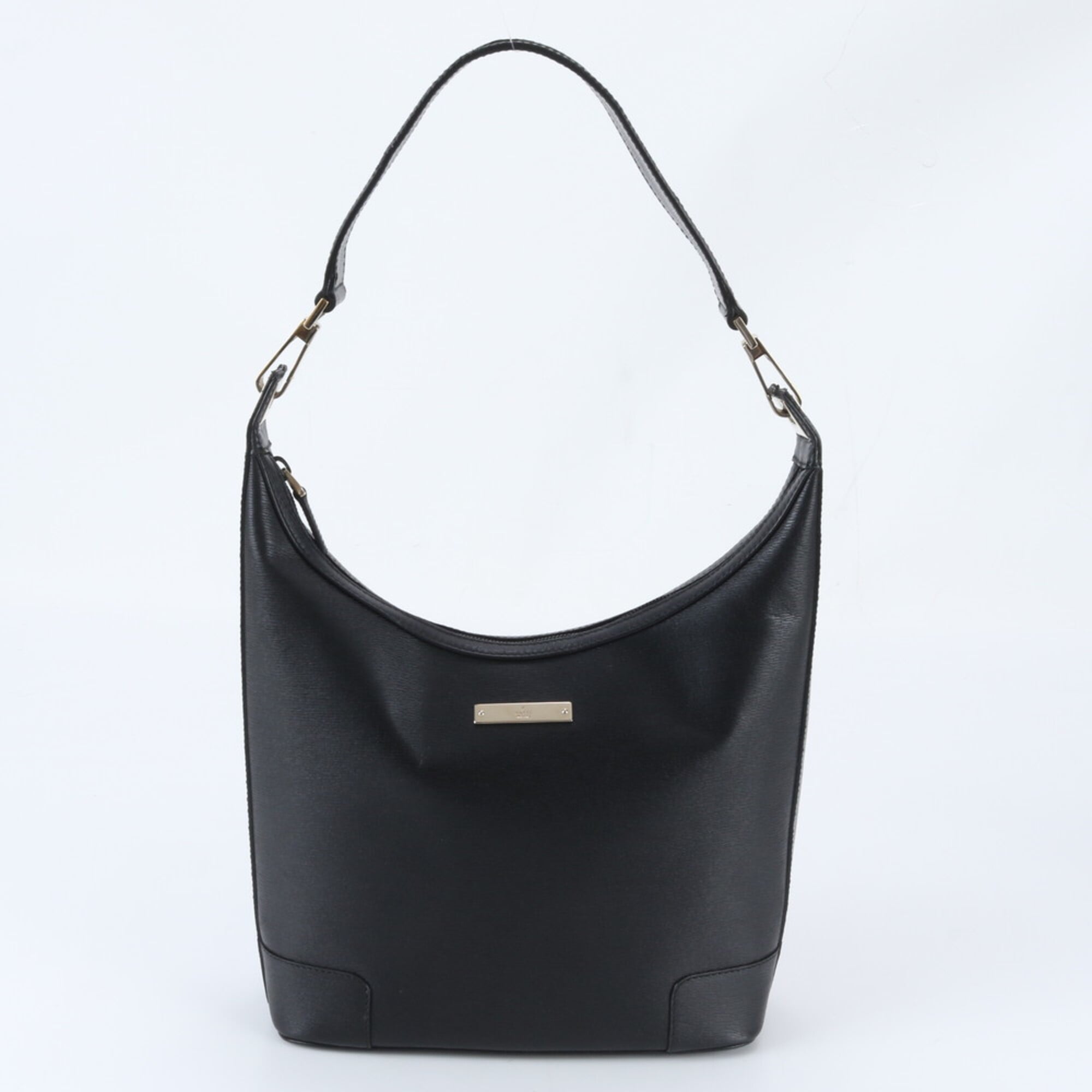 Gucci Black Leather Handbag Shoulder Bag (Pre-Owned)