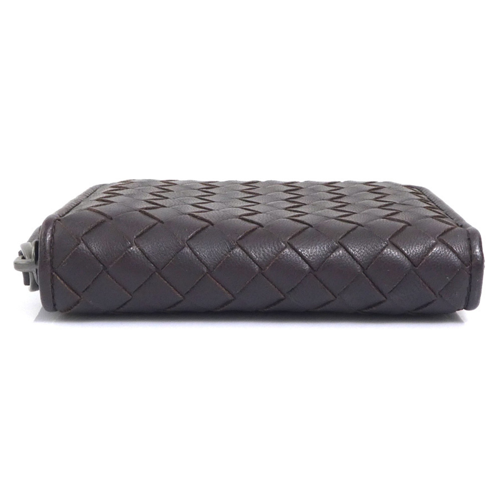 Bottega Veneta Brown Intrecciato Coin Purse/Coin Case (Pre-Owned)