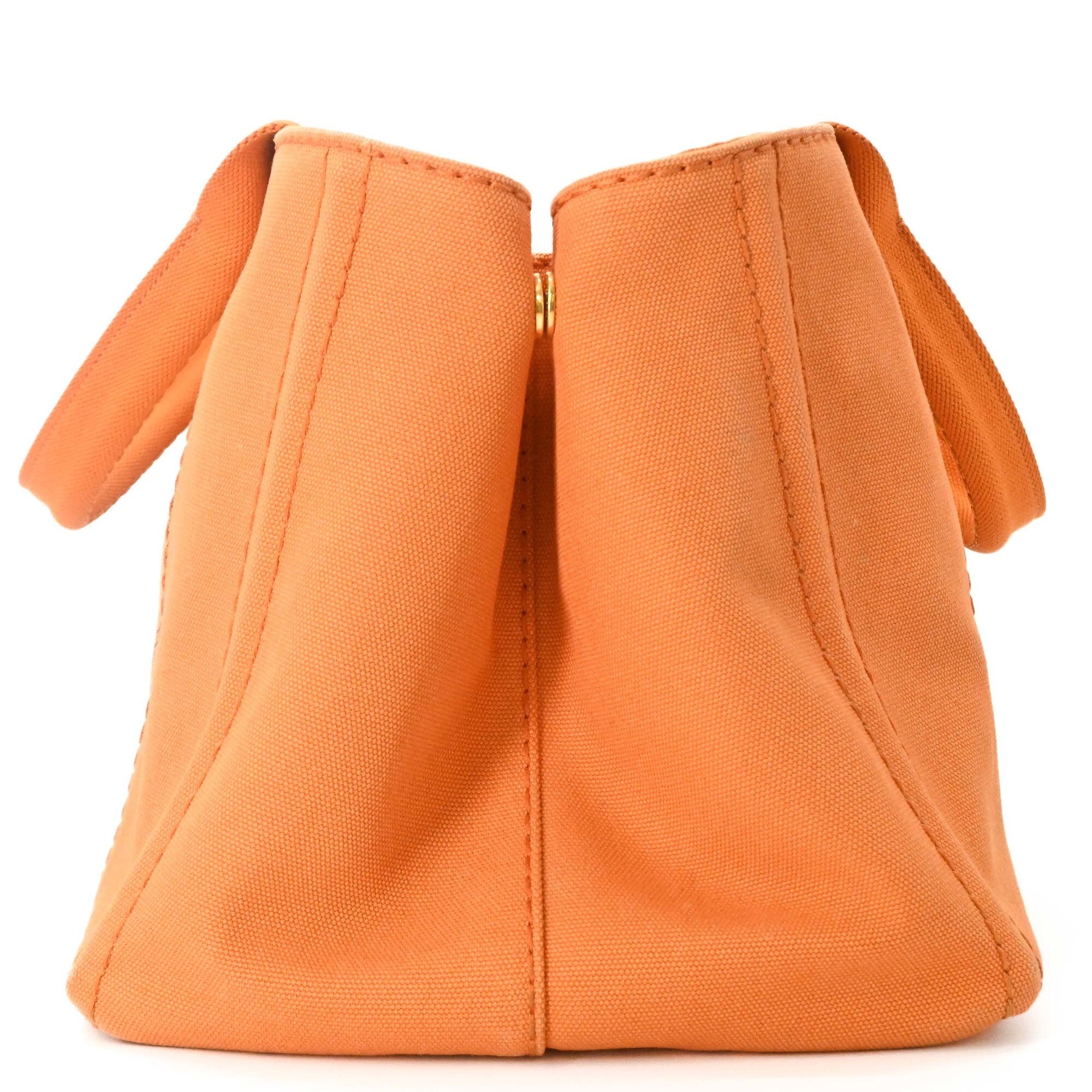 Prada Orange Canvas Handbag Shoulder Bag Tote Bag (Pre-Owned)