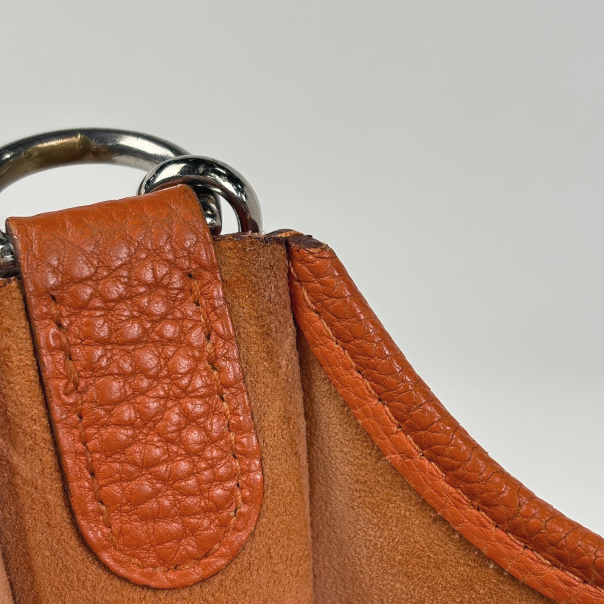 Hermes Orange Togo Leather Shoulder Bag (Pre-Owned)