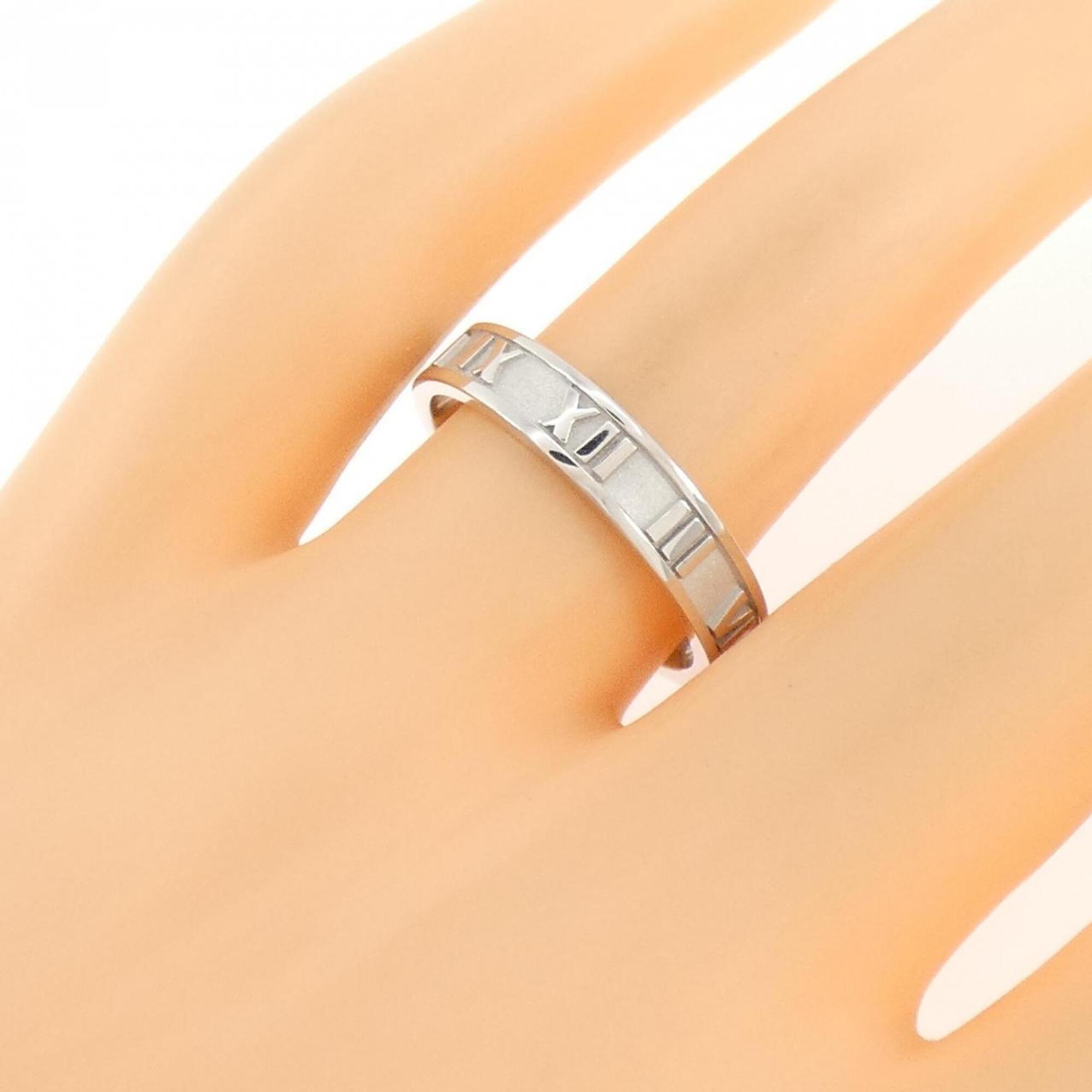 Tiffany Atlas White Gold (18K) Band Ring (Pre-Owned)