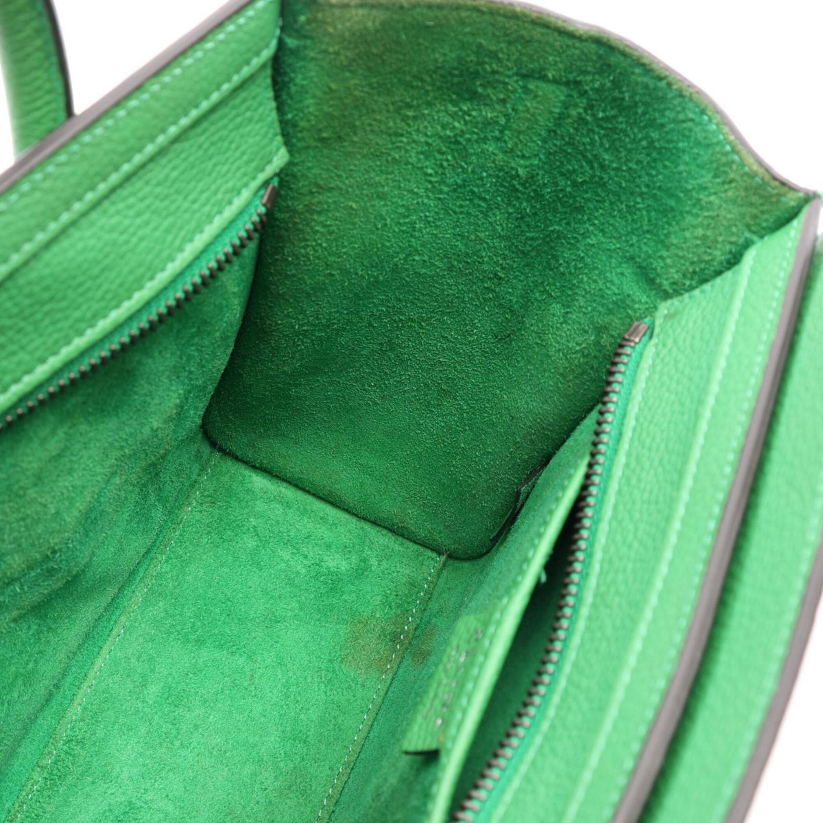 Celine Green Leather Handbag (Pre-Owned)