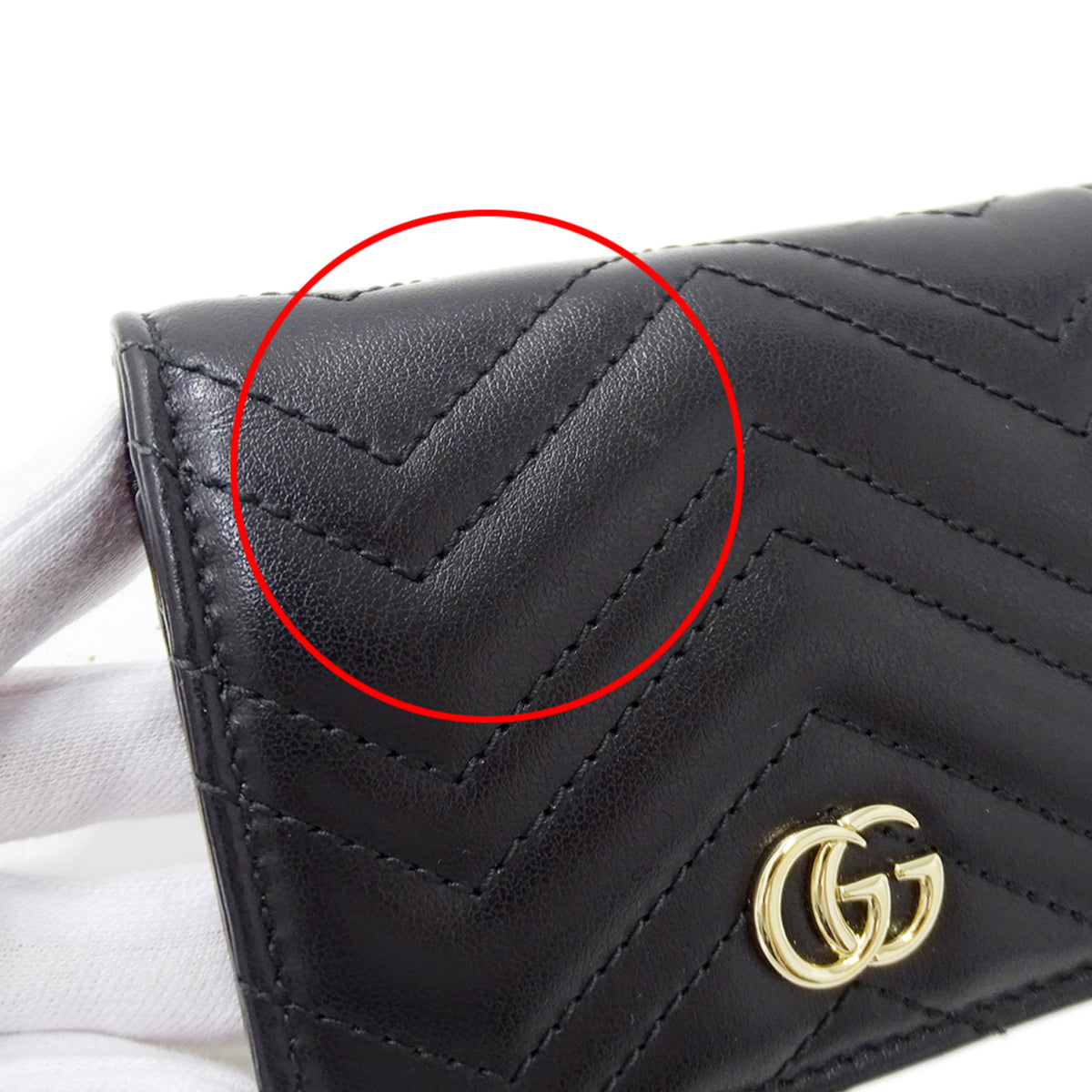 Gucci Black Leather Wallet (Bi-Fold) (Pre-Owned)