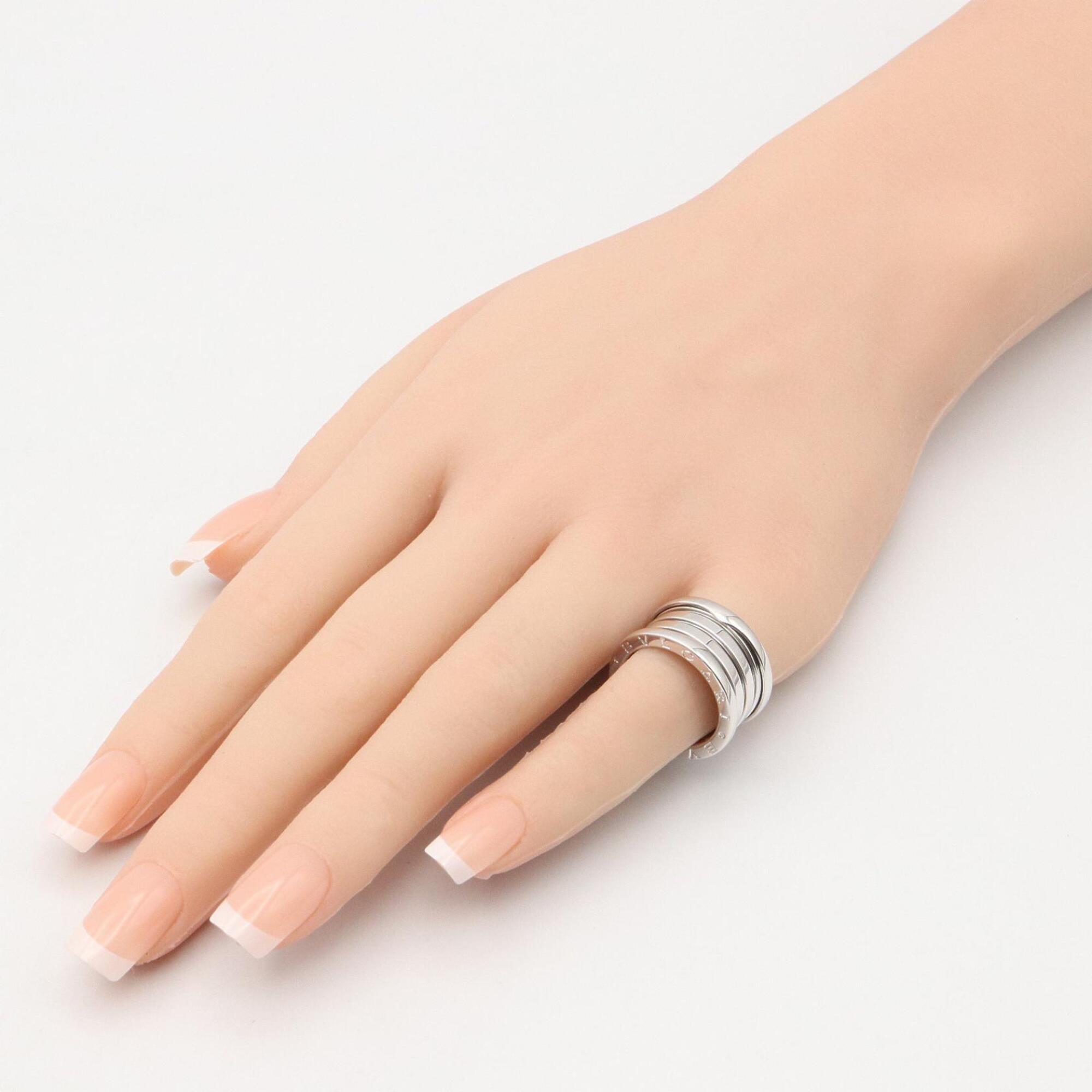 Bvlgari Silver White Gold (18K) Band Ring (Pre-Owned)