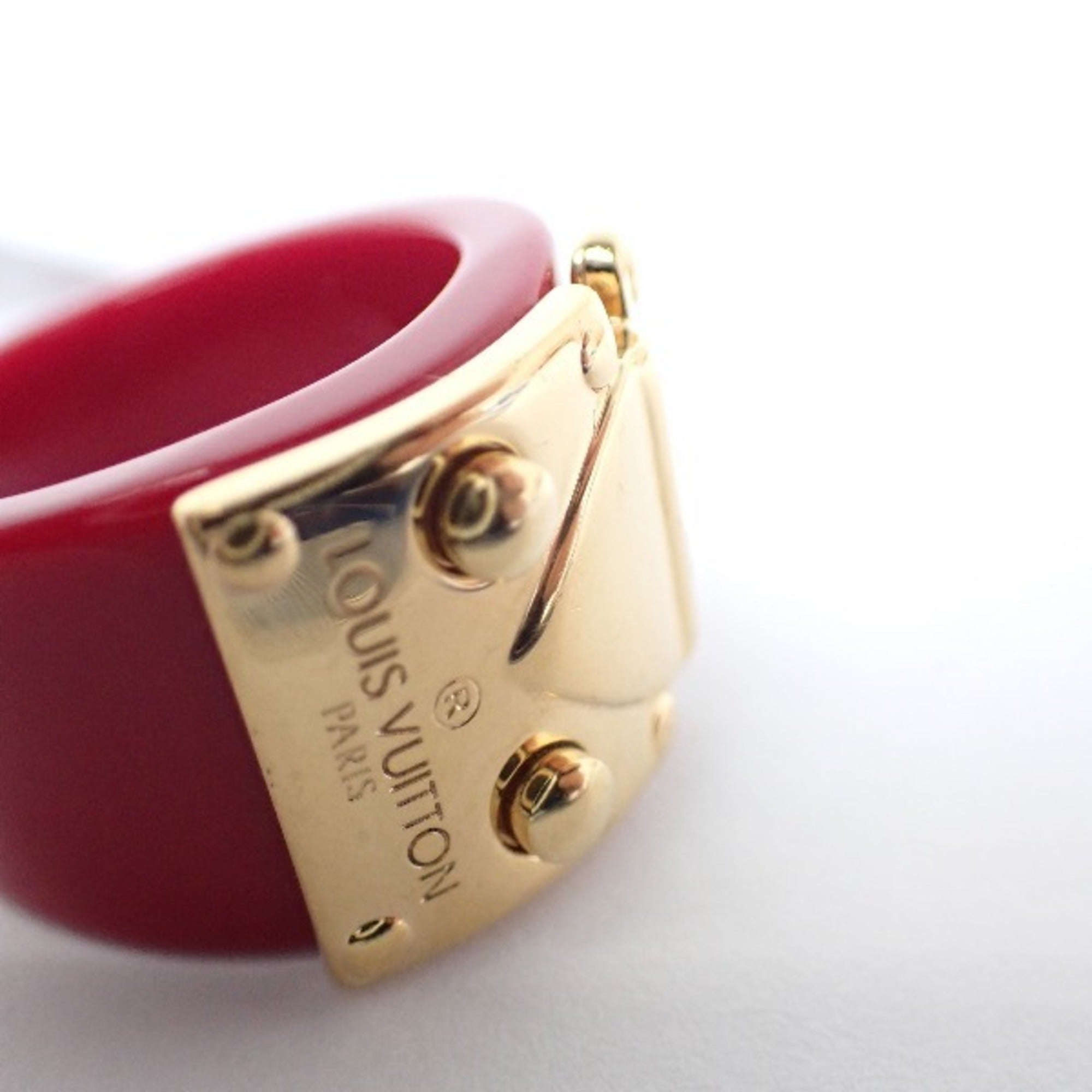 Louis Vuitton Metal Plastic Band Ring (Pre-Owned)