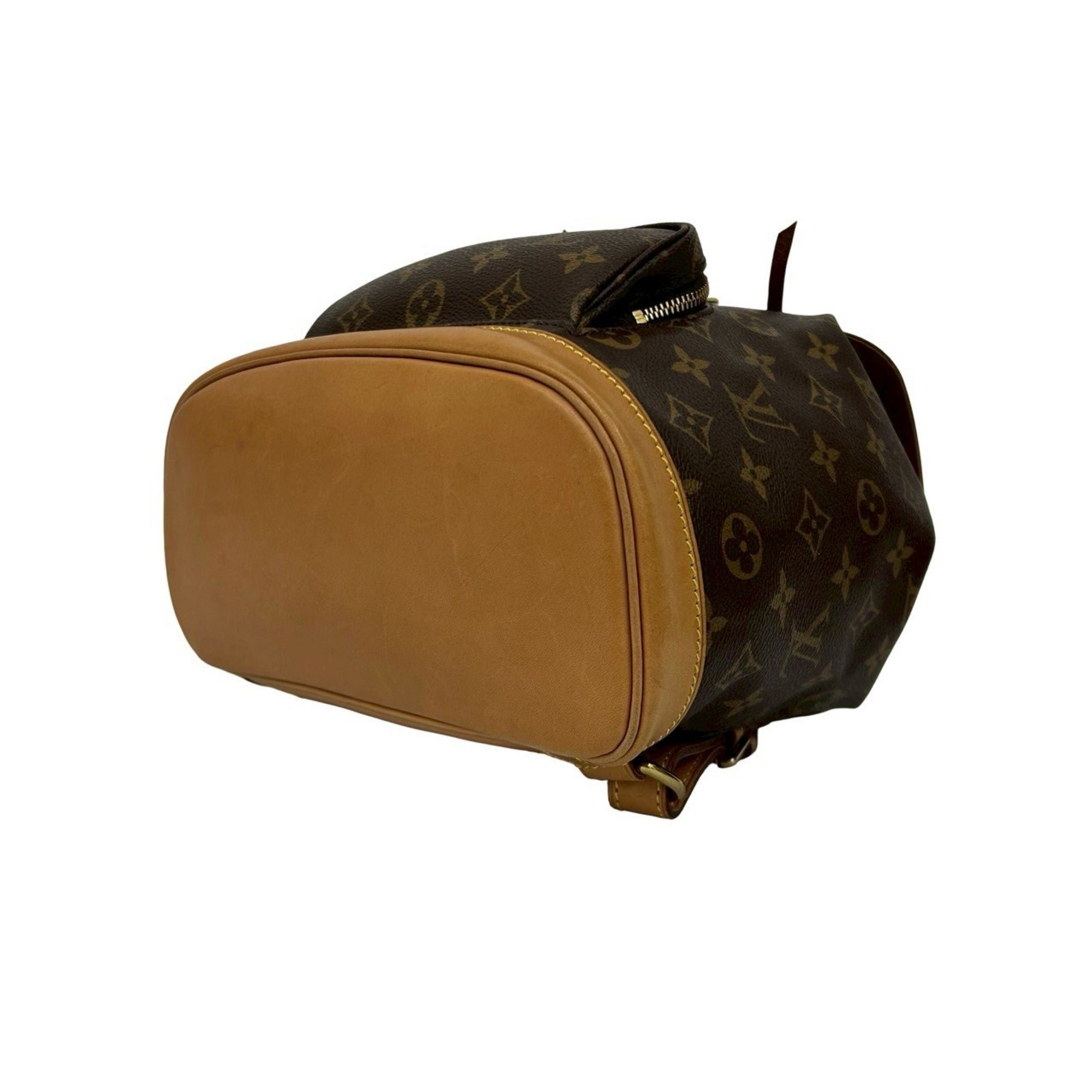 Louis Vuitton Brown Leather Pvc Backpack (Pre-Owned)