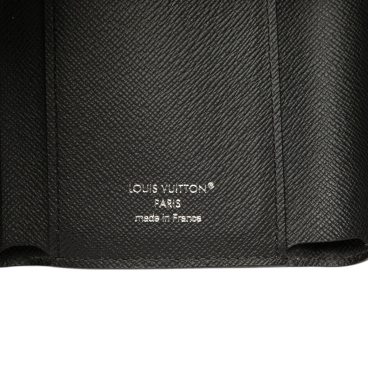 Louis Vuitton Black Gray Pvc Leather Wallet (Tri-Fold) (Pre-Owned)