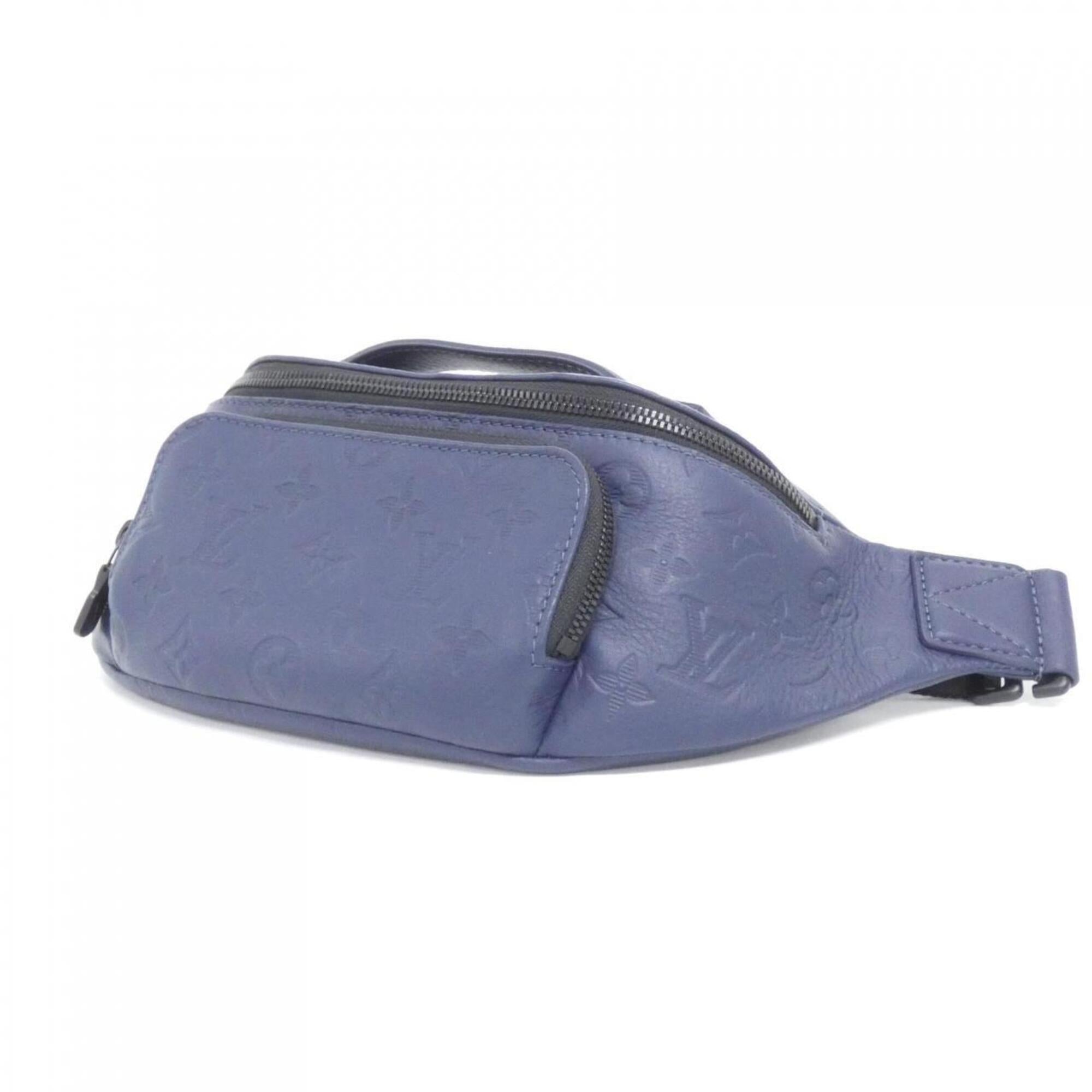 Louis Vuitton Blue Navy Leather Shoulder Bag (Pre-Owned)