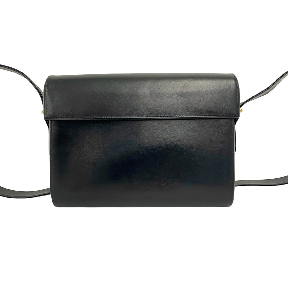 Cartier Black Leather Handbag Pochette Shoulder Bag (Pre-Owned)