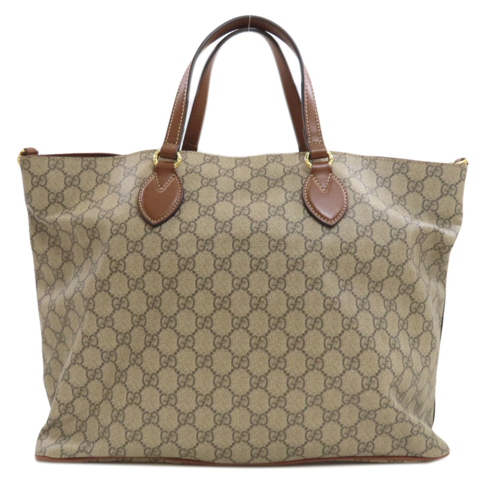 Gucci Brown Pvc Tote Bag (Pre-Owned)