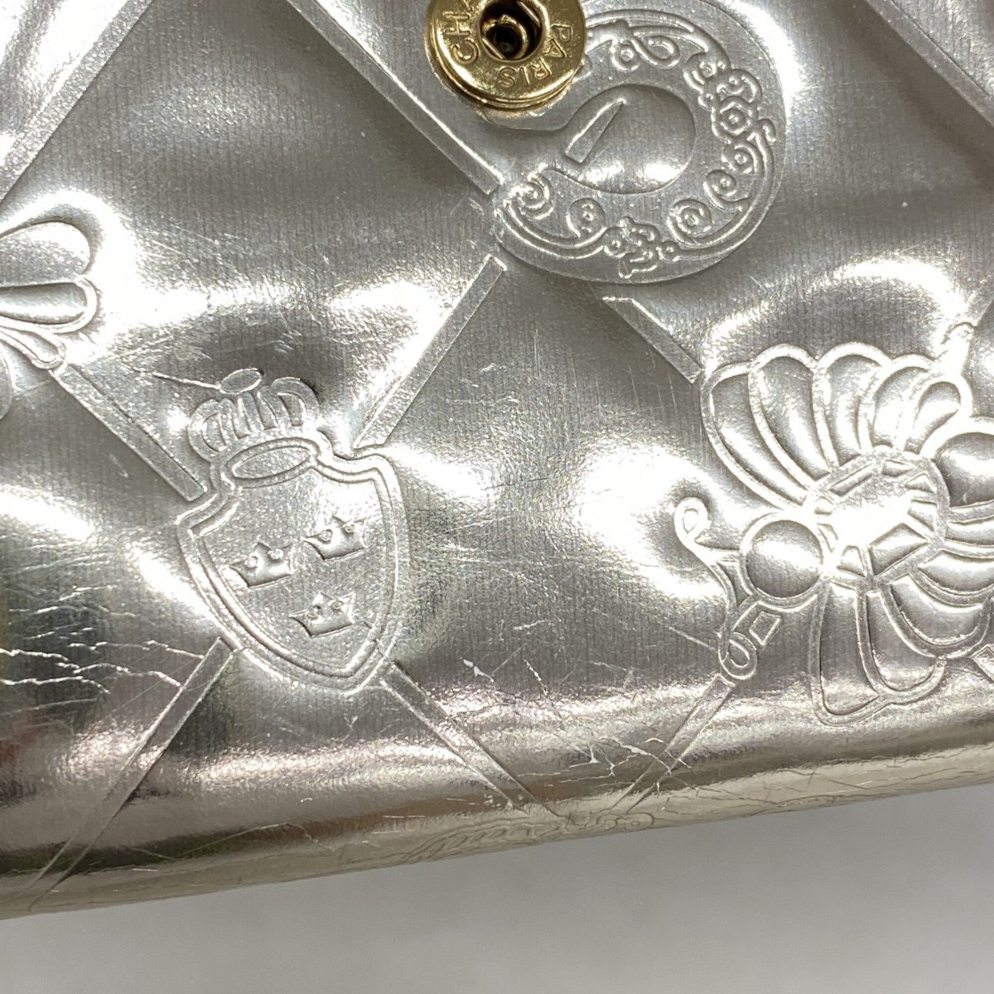 Chanel Champagne Gold Patent Leather Wallet (Bi-Fold) (Pre-Owned)