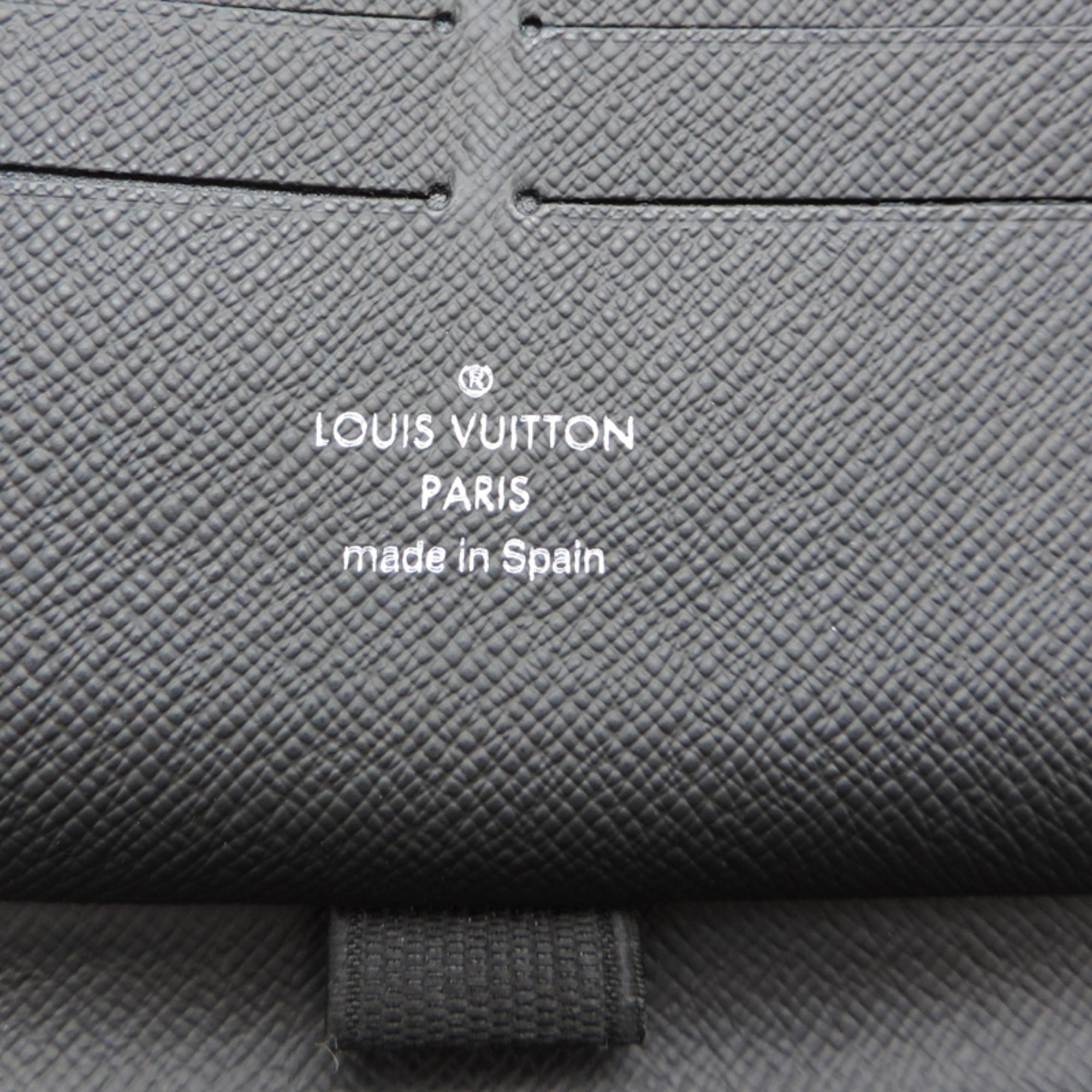 Louis Vuitton Black Blue Noir Damier Graphite Long Wallet (Bi-Fold) (Pre-Owned)