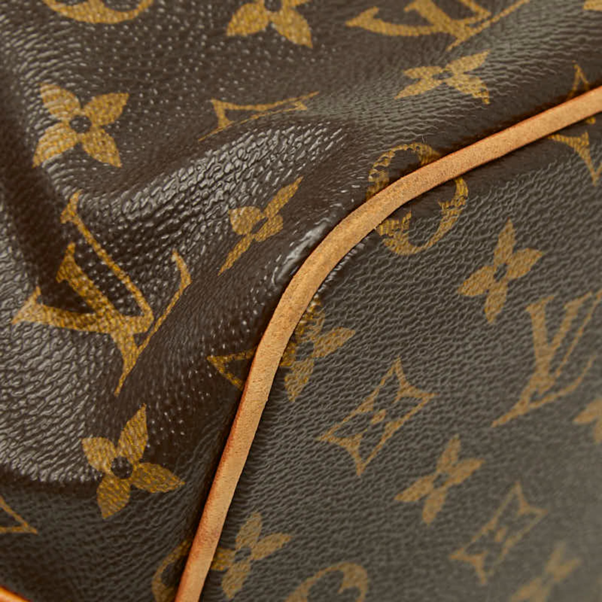 Louis Vuitton Black Brown Pvc Leather Handbag (Pre-Owned)