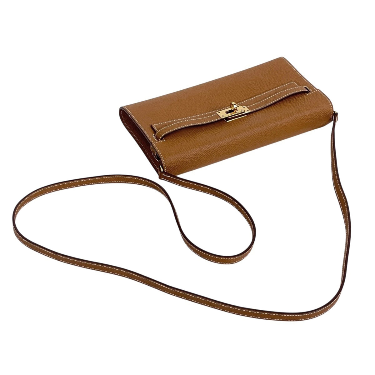 Hermes Gold Epsom Leather Leather Shoulder Bag (Pre-Owned)