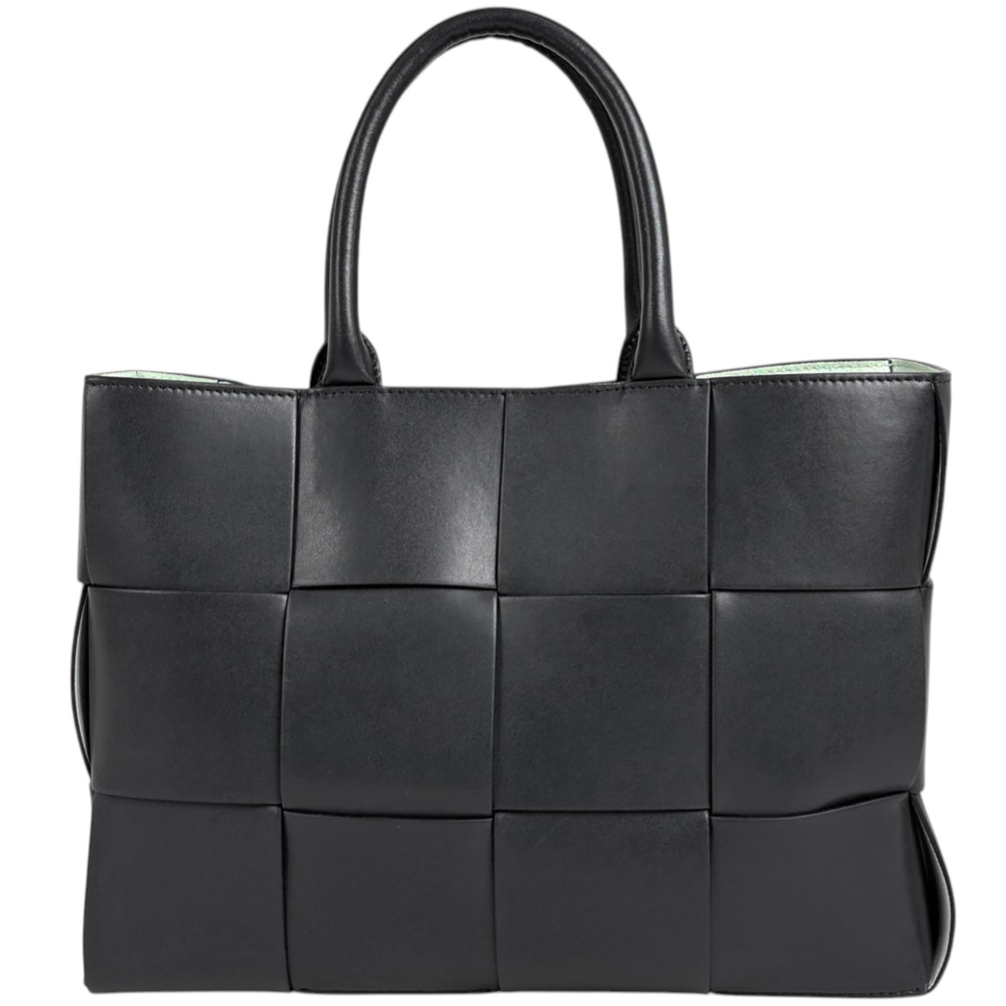 Bottega Veneta Gray Leather Shoulder Bag Tote Bag (Pre-Owned)