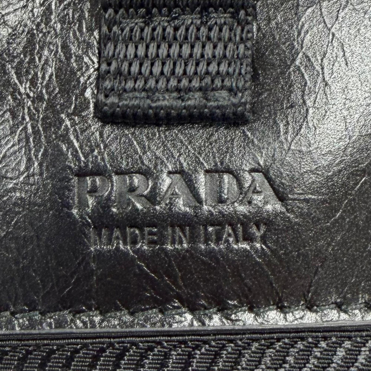 Prada Black Leather Shoulder Bag (Pre-Owned)