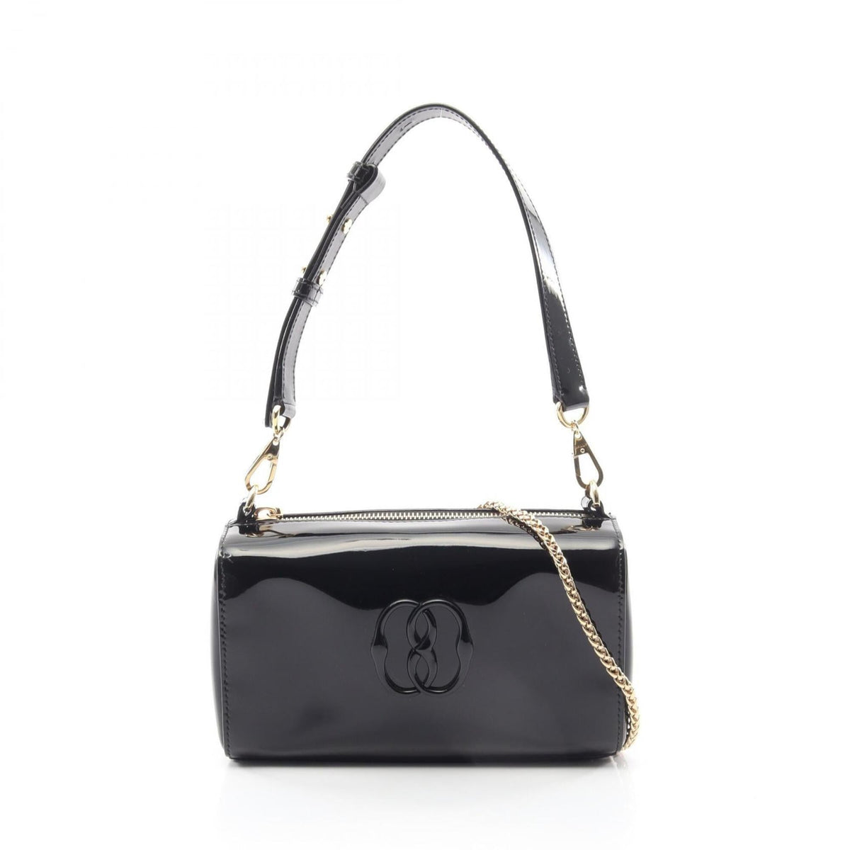 Bally Black Patent Leather Handbag Shoulder Bag (Pre-Owned)