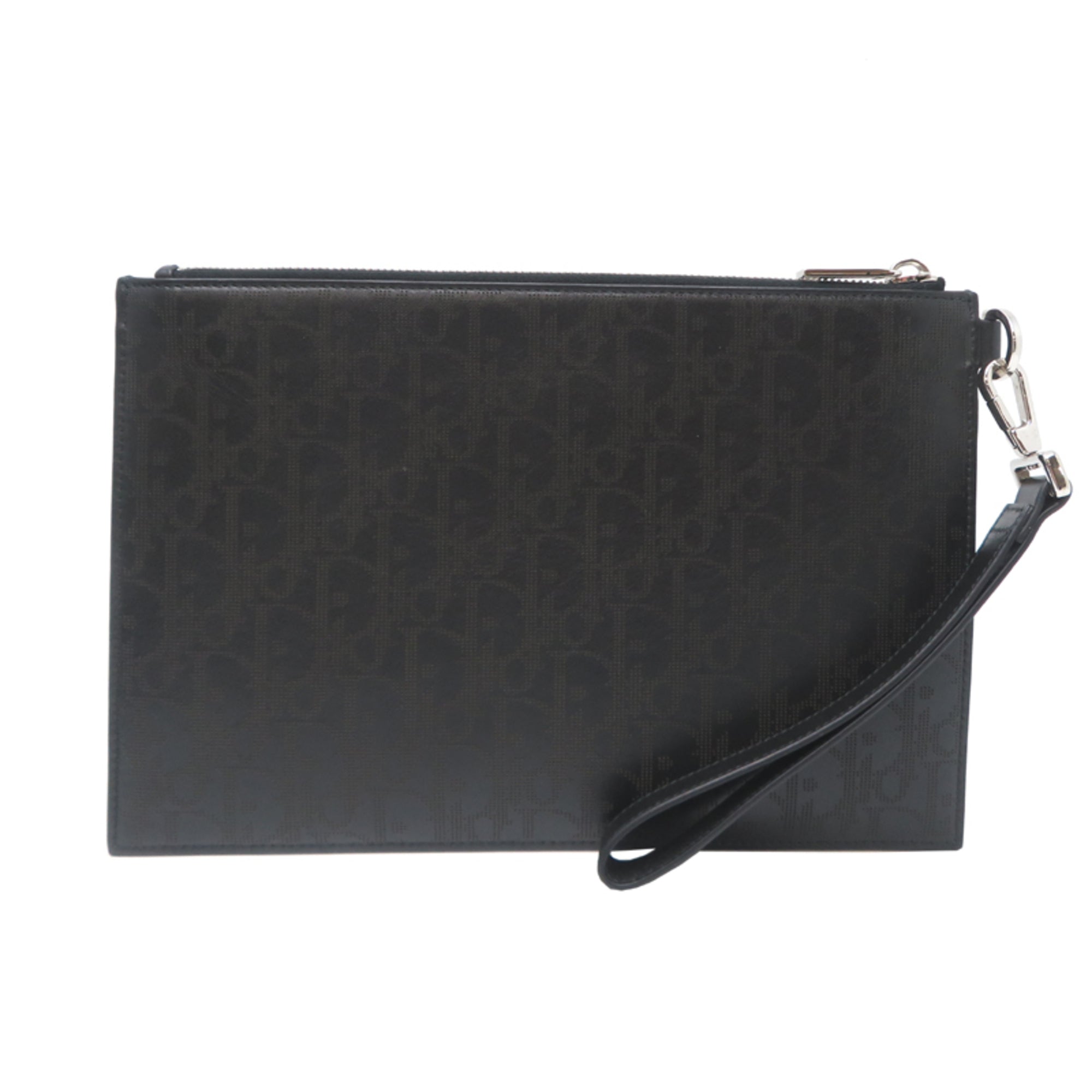 Christian Dior Black Leather Clutch Bag (Pre-Owned)