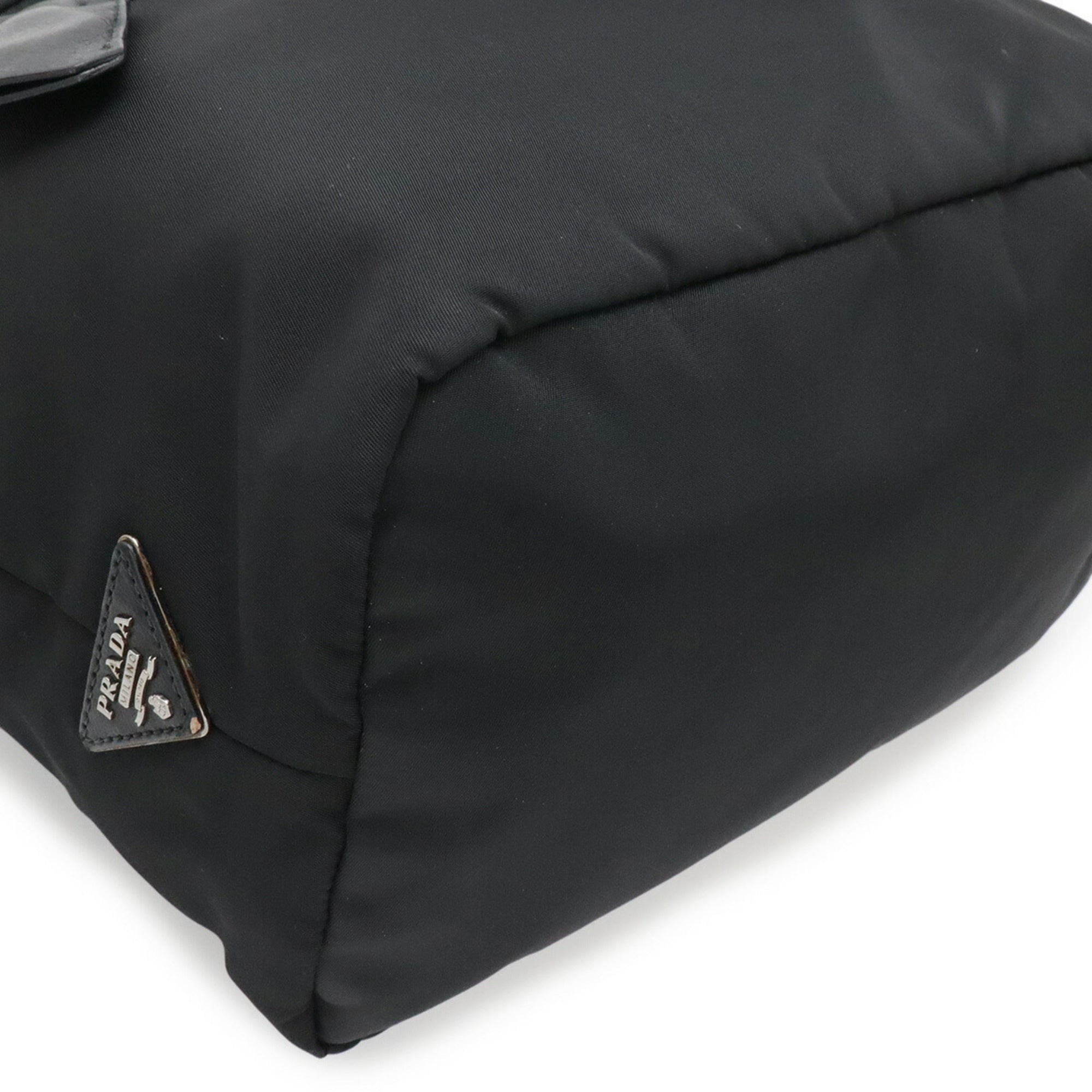 Prada Black Nero Nylon Shoulder Bag Tote Bag (Pre-Owned)