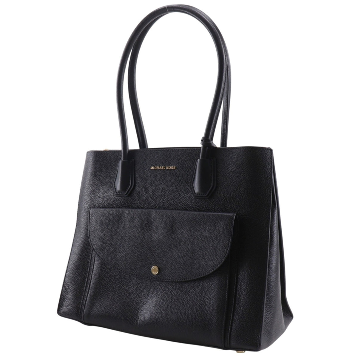 Michael Kors Black Leather Tote Bag (Pre-Owned)