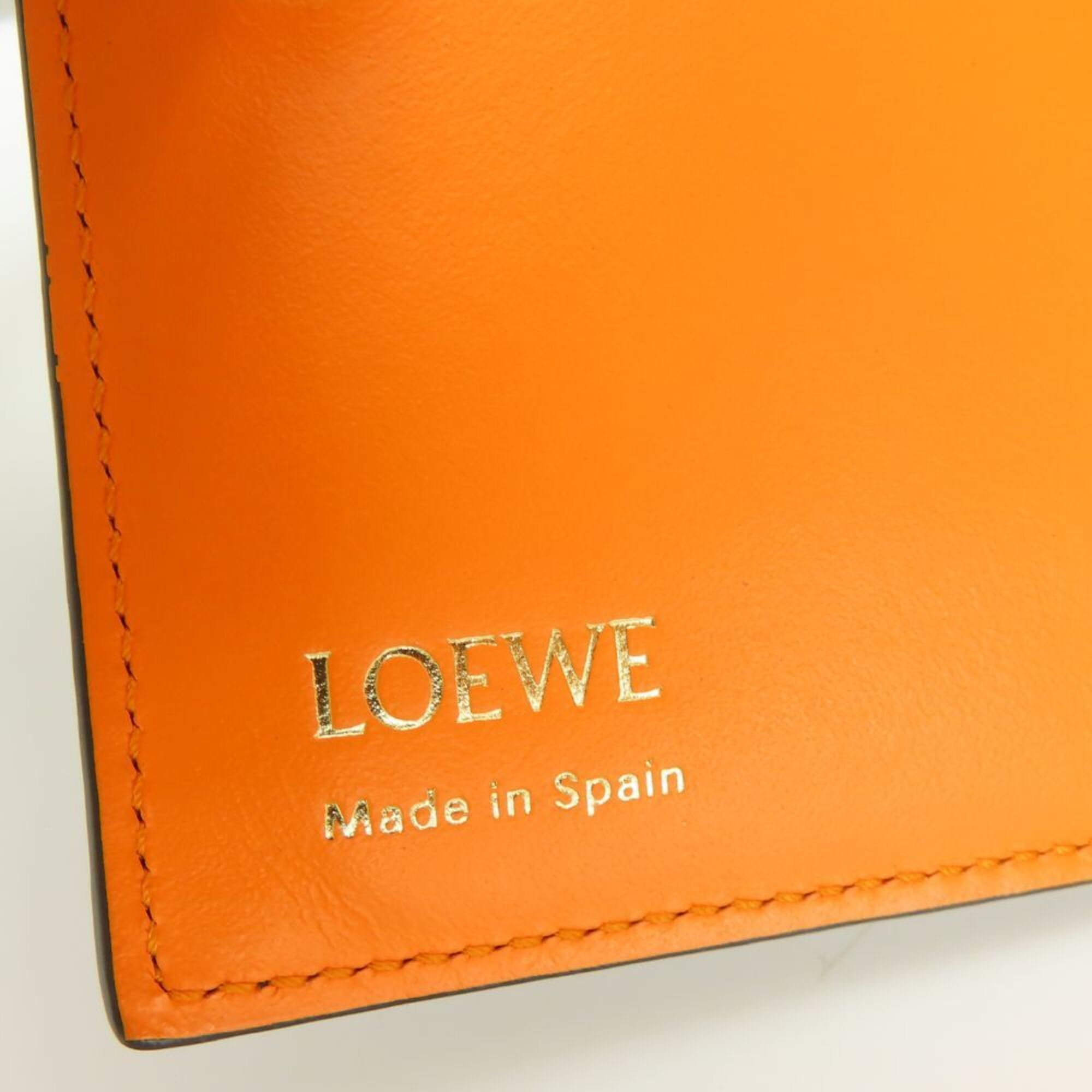 Loewe Black Orange Leather Wallet (Bi-Fold) (Pre-Owned)